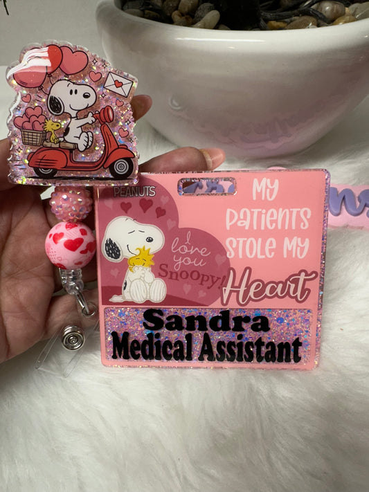 White Pup Badge Buddy Set