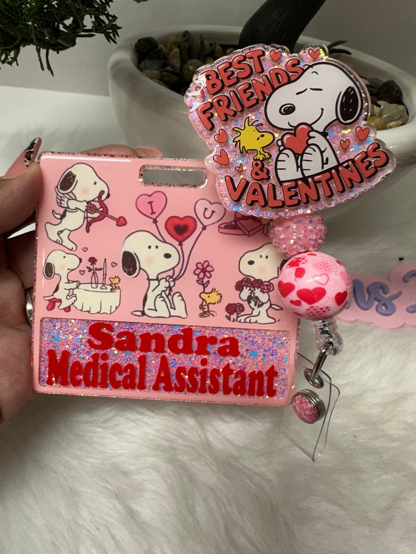 White Pup Badge Buddy Set