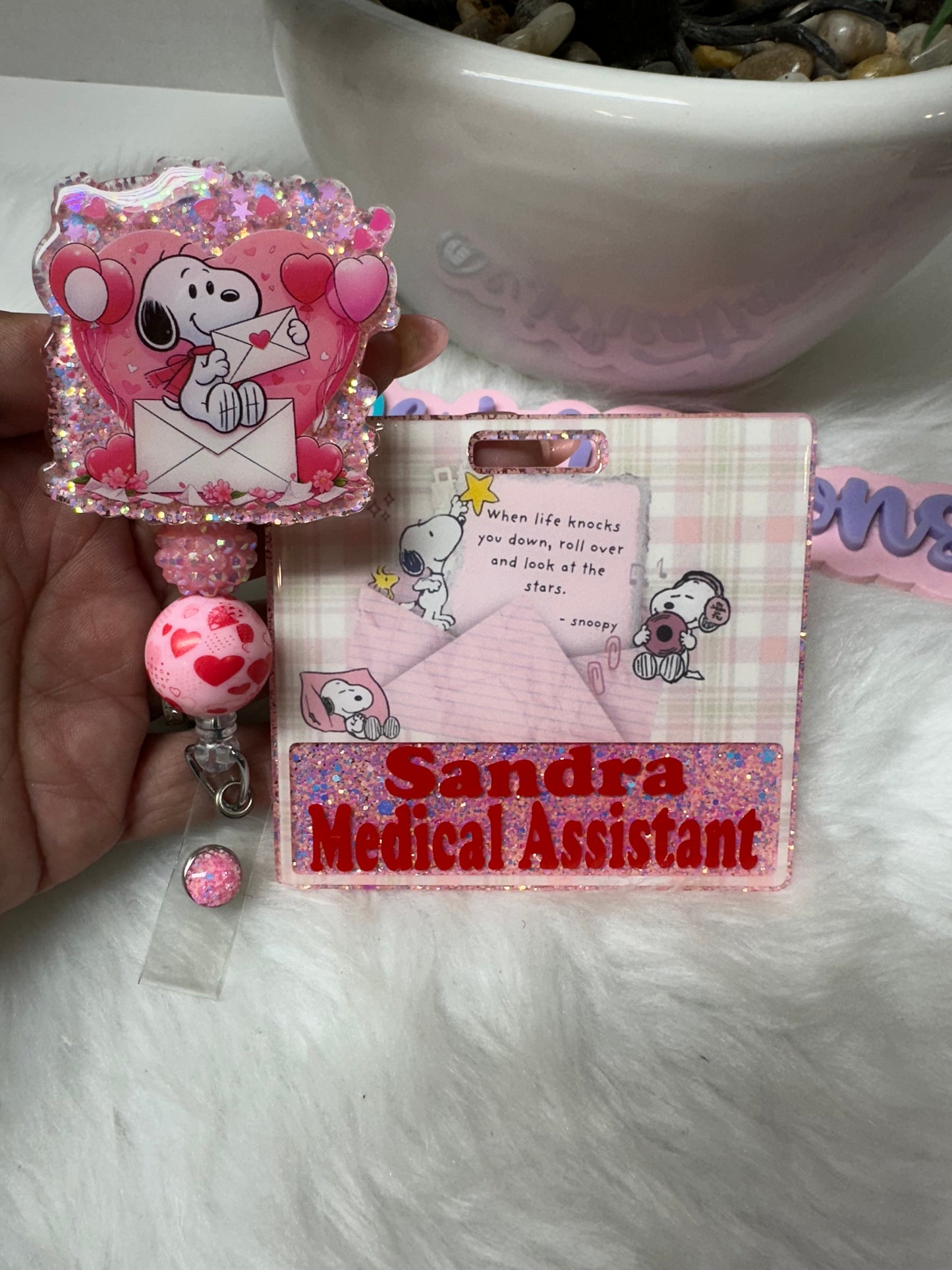 White Pup Badge Buddy Set