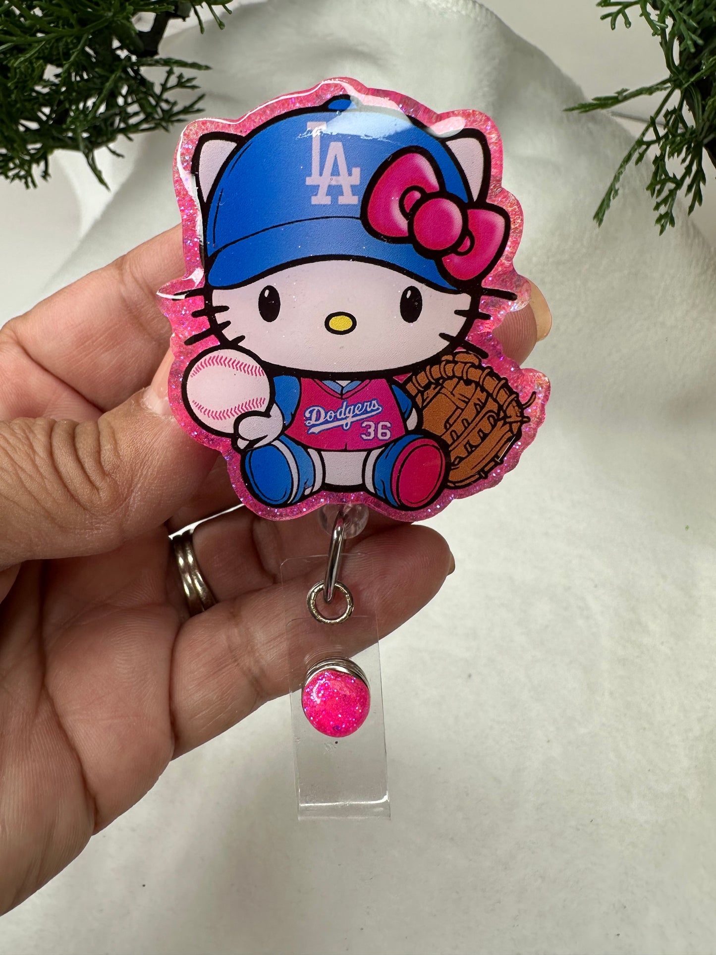 Pink Kitty LA Blue Badge Reel