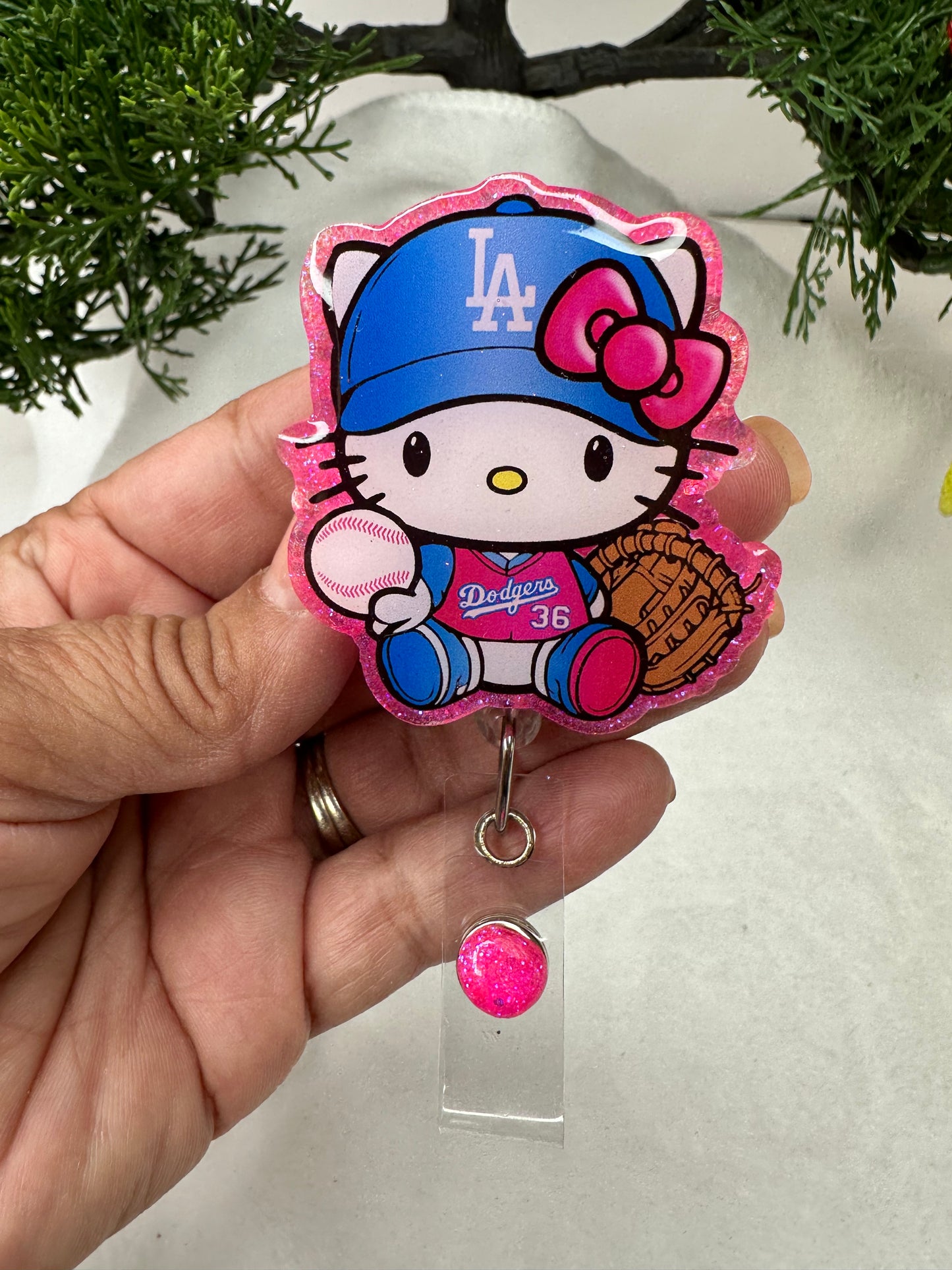 Pink Kitty LA Blue Badge Reel