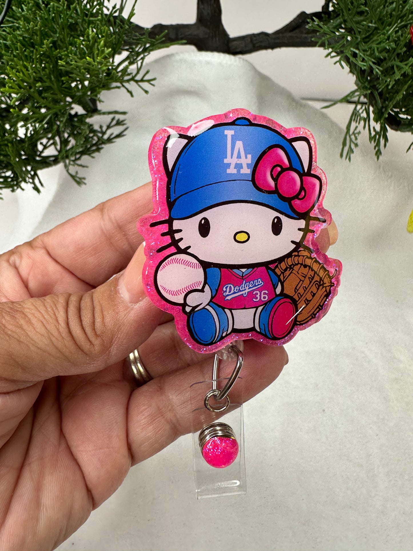 Pink Kitty LA Blue Badge Reel