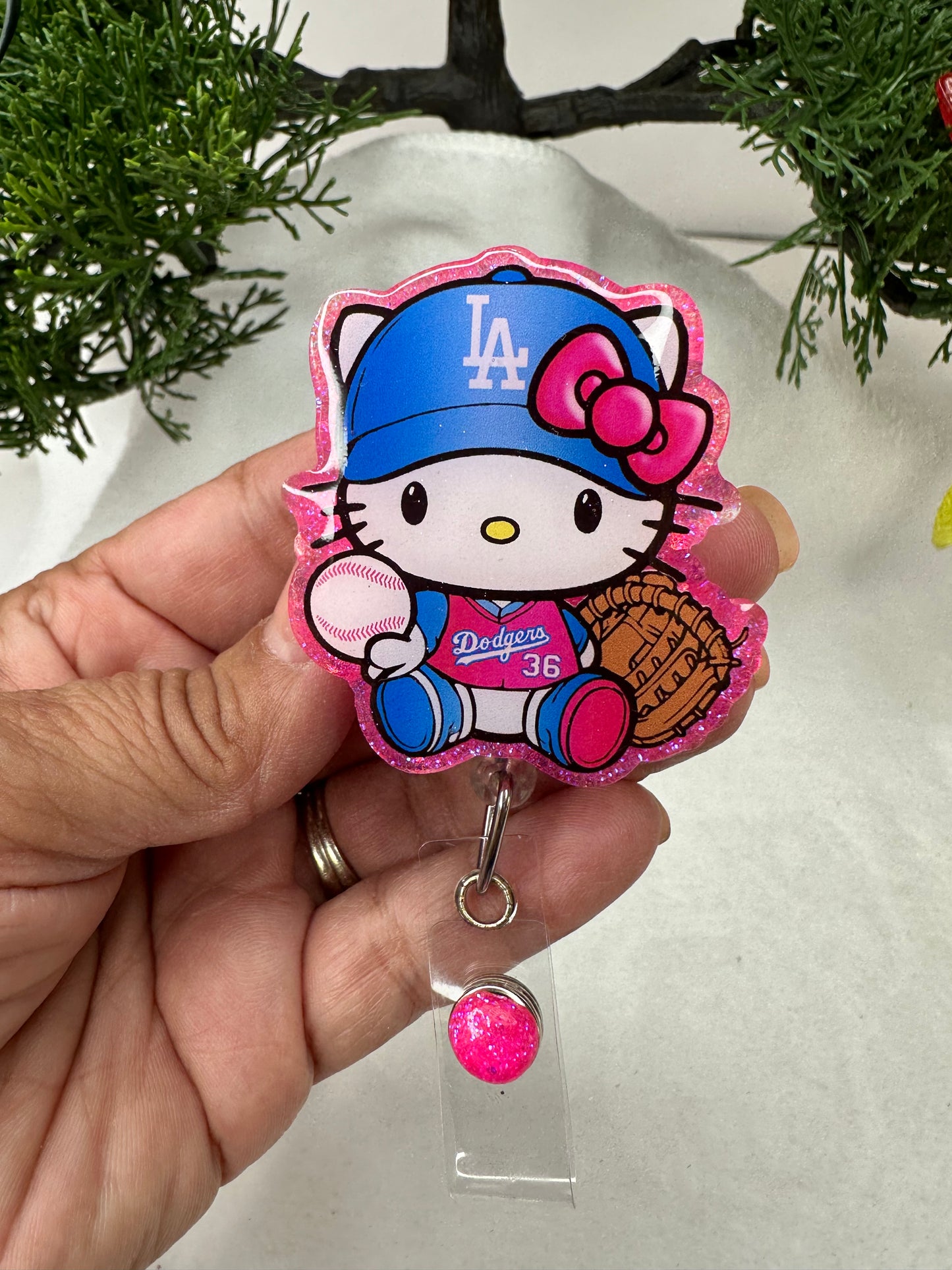 Pink Kitty LA Blue Badge Reel