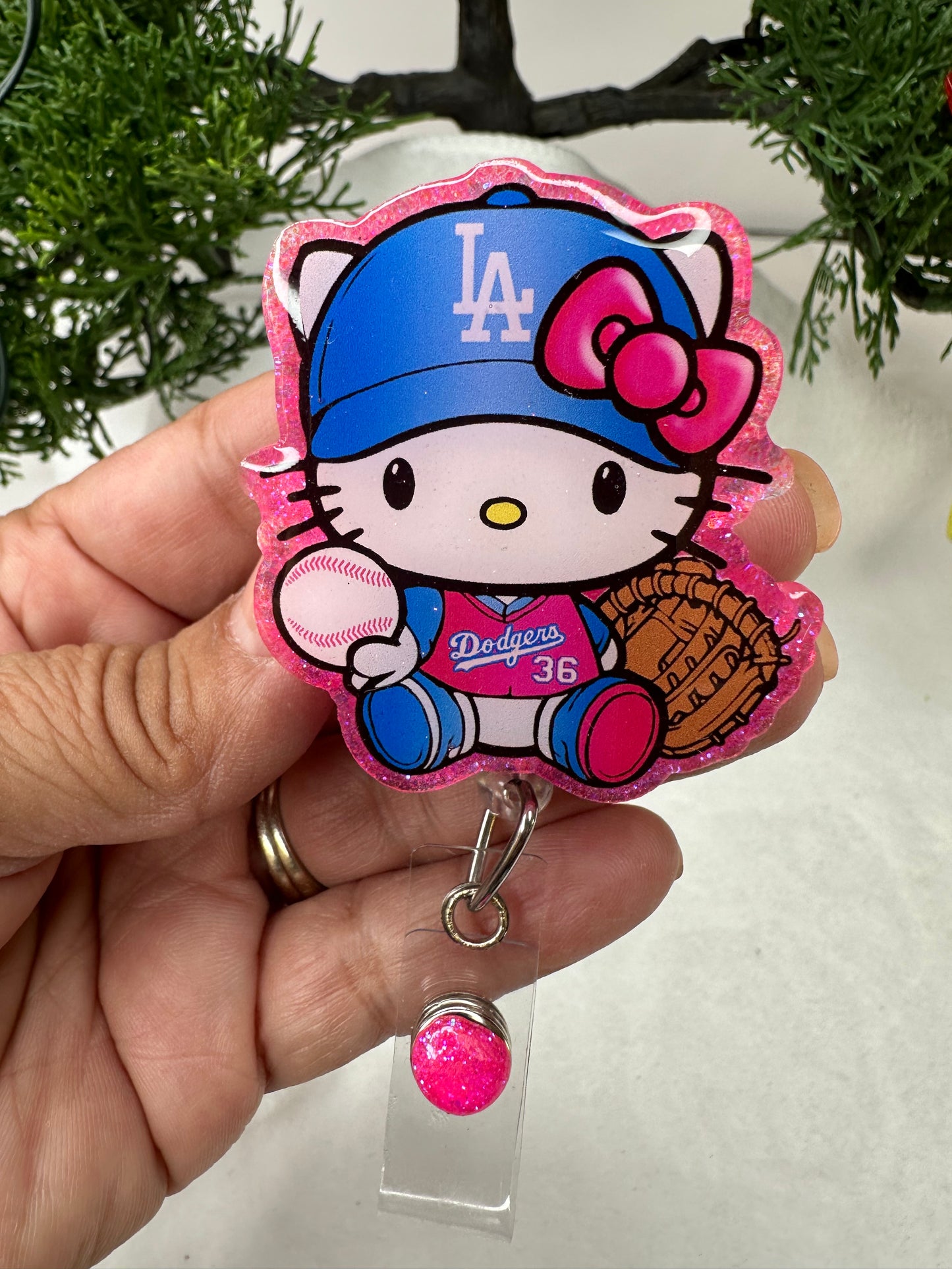 Pink Kitty LA Blue Badge Reel