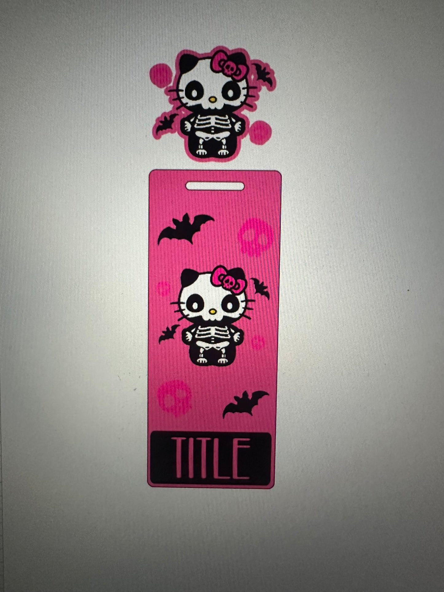 Skeleton Kitty Badge Buddy Set
