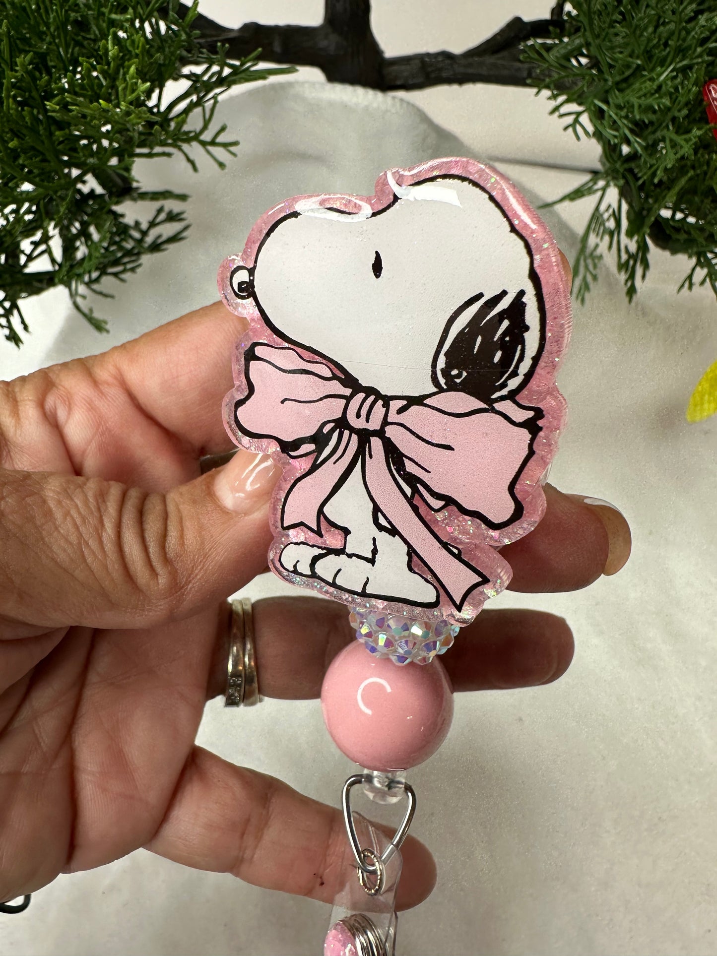 Coquette Pup Badge Reel