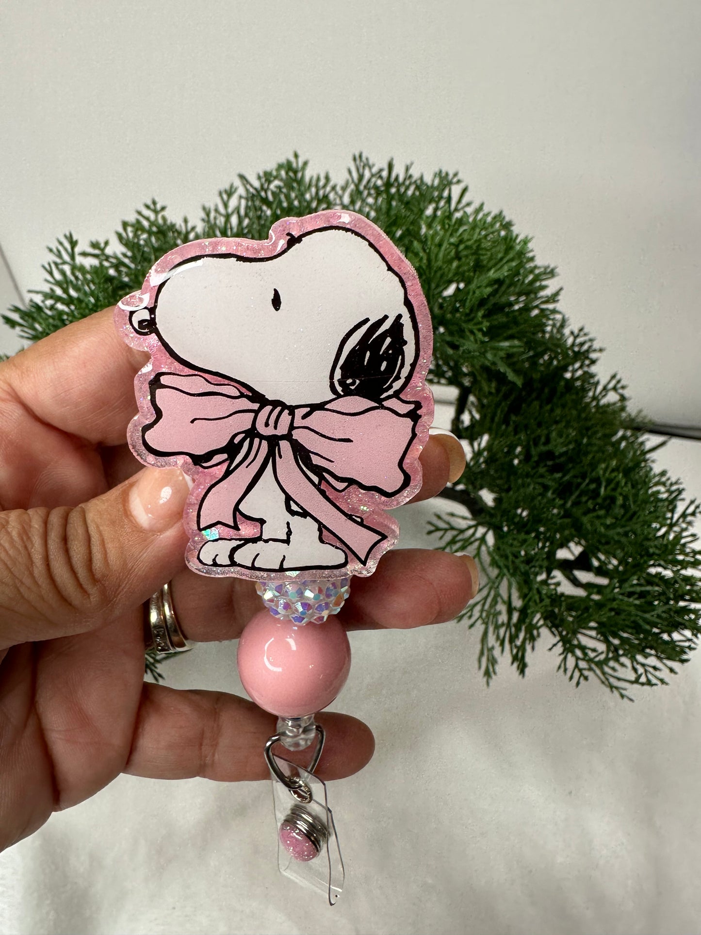 Coquette Pup Badge Reel