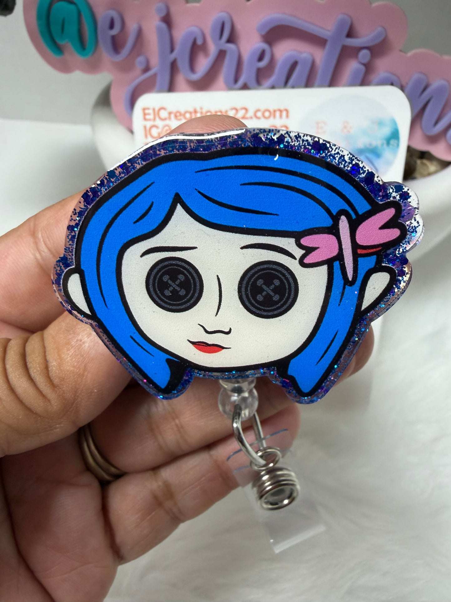 Koraline Cartoon Badge Reel
