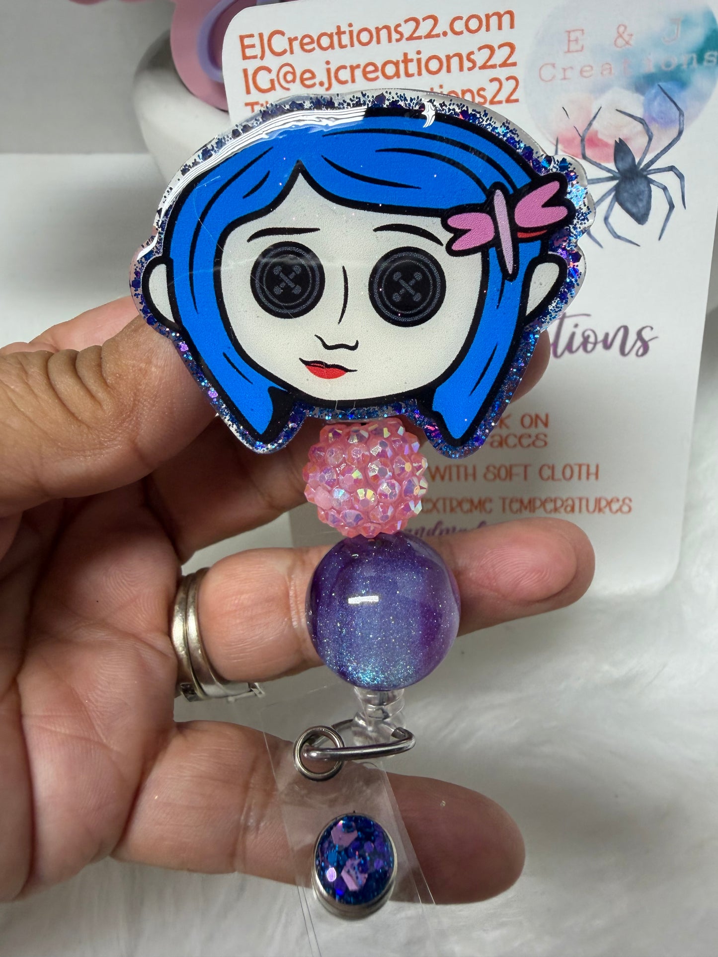Koraline Cartoon Badge Reel