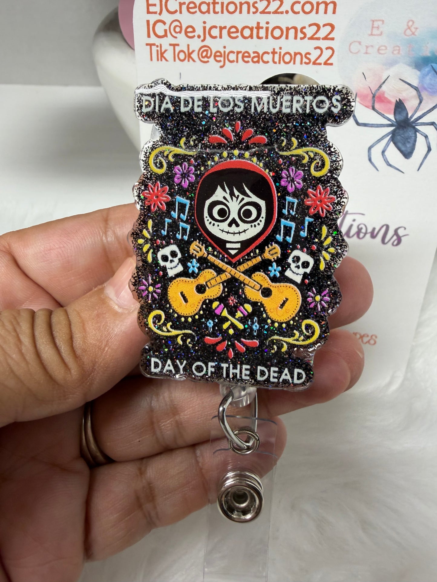 Day of the Dead Dia de Los Muertos Badge Reel