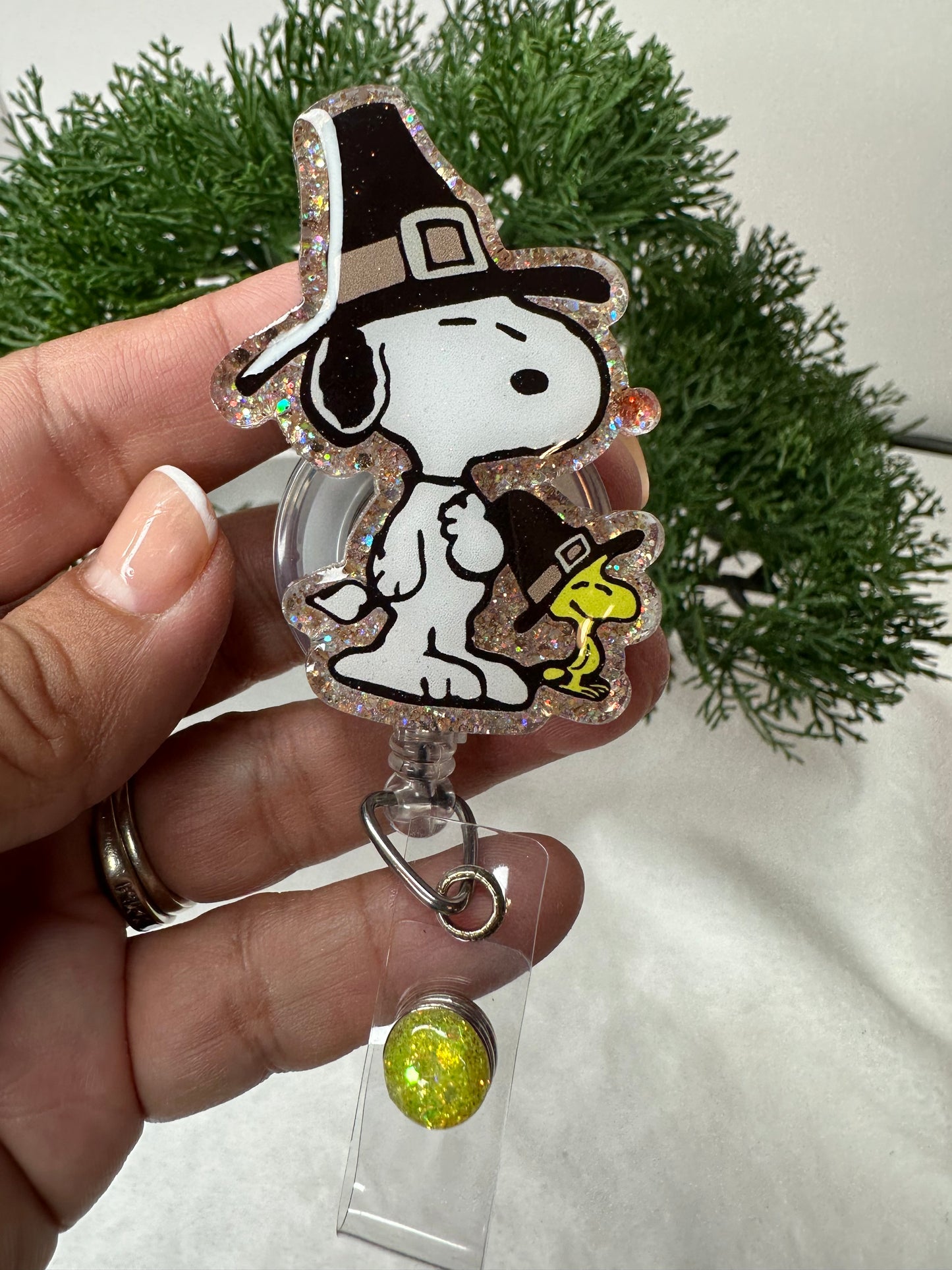 Pilgrim Pup Badge Reel