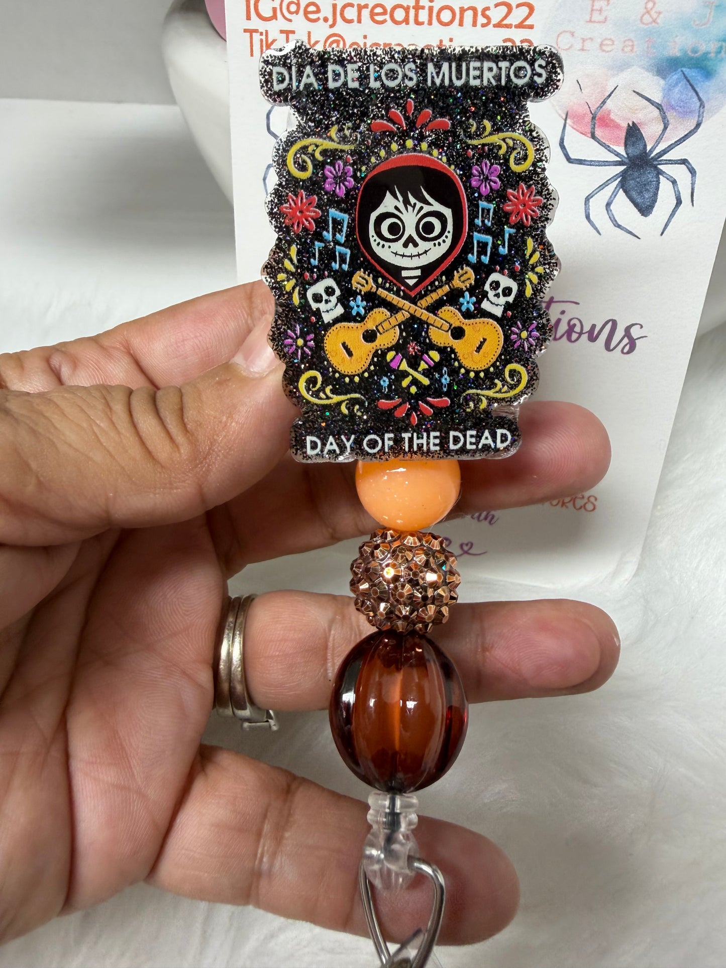 Day of the Dead Dia de Los Muertos Badge Reel