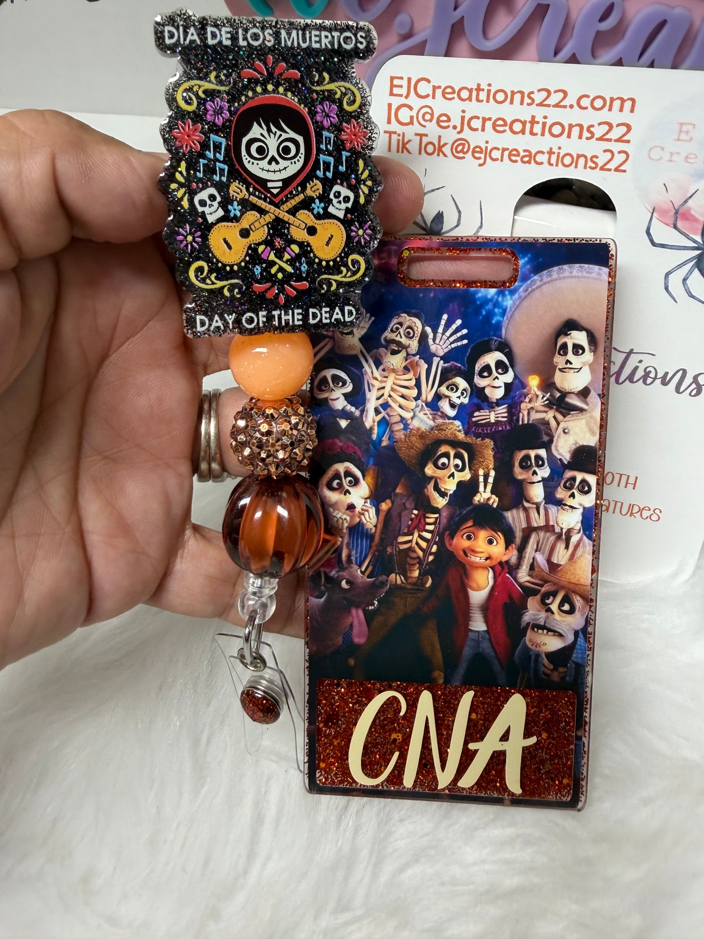 Day of the Dead Dia de Los Muertos Badge Buddy Set