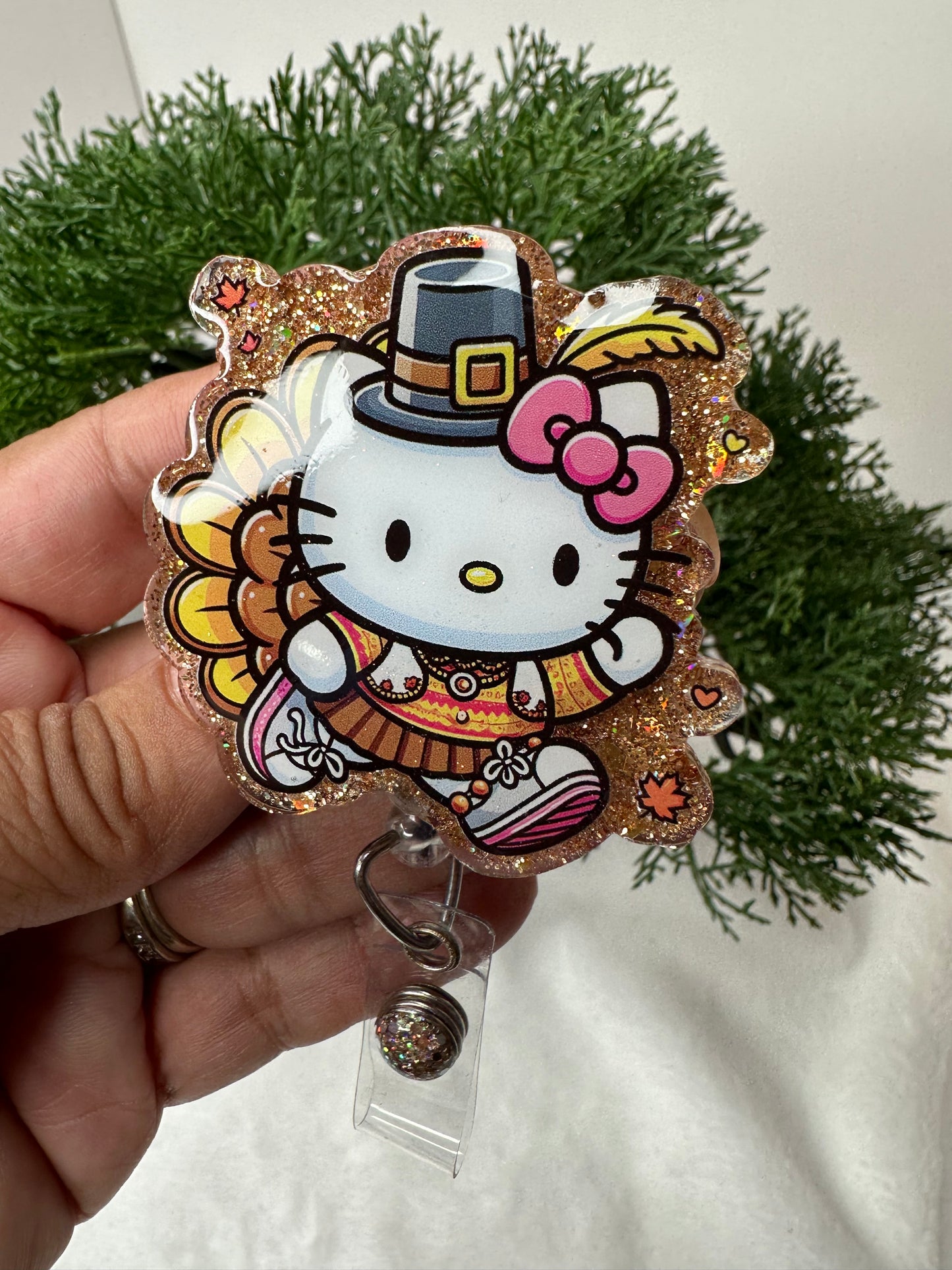 Kitty Turkey Badge Reel