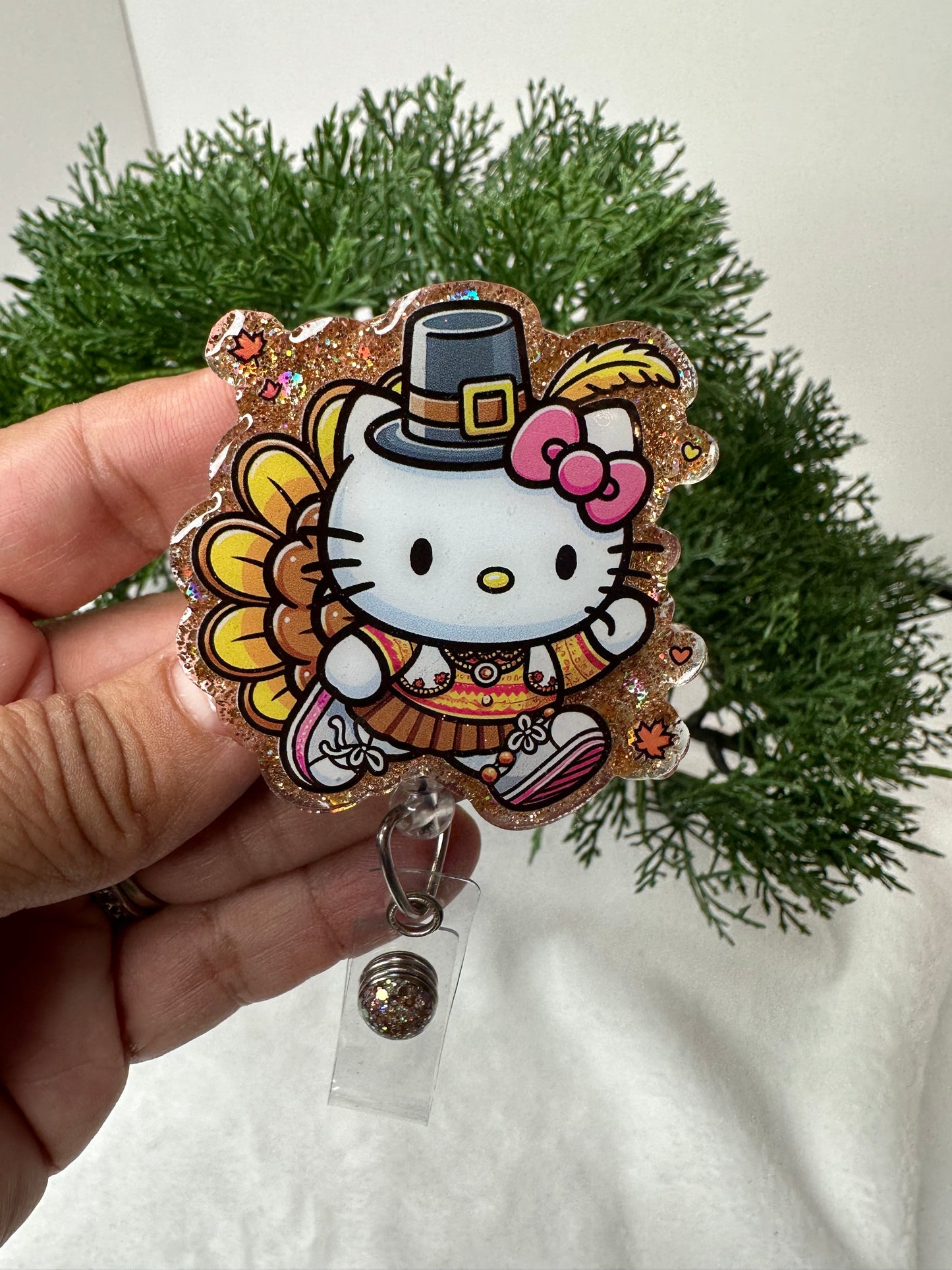 Kitty Turkey Badge Reel