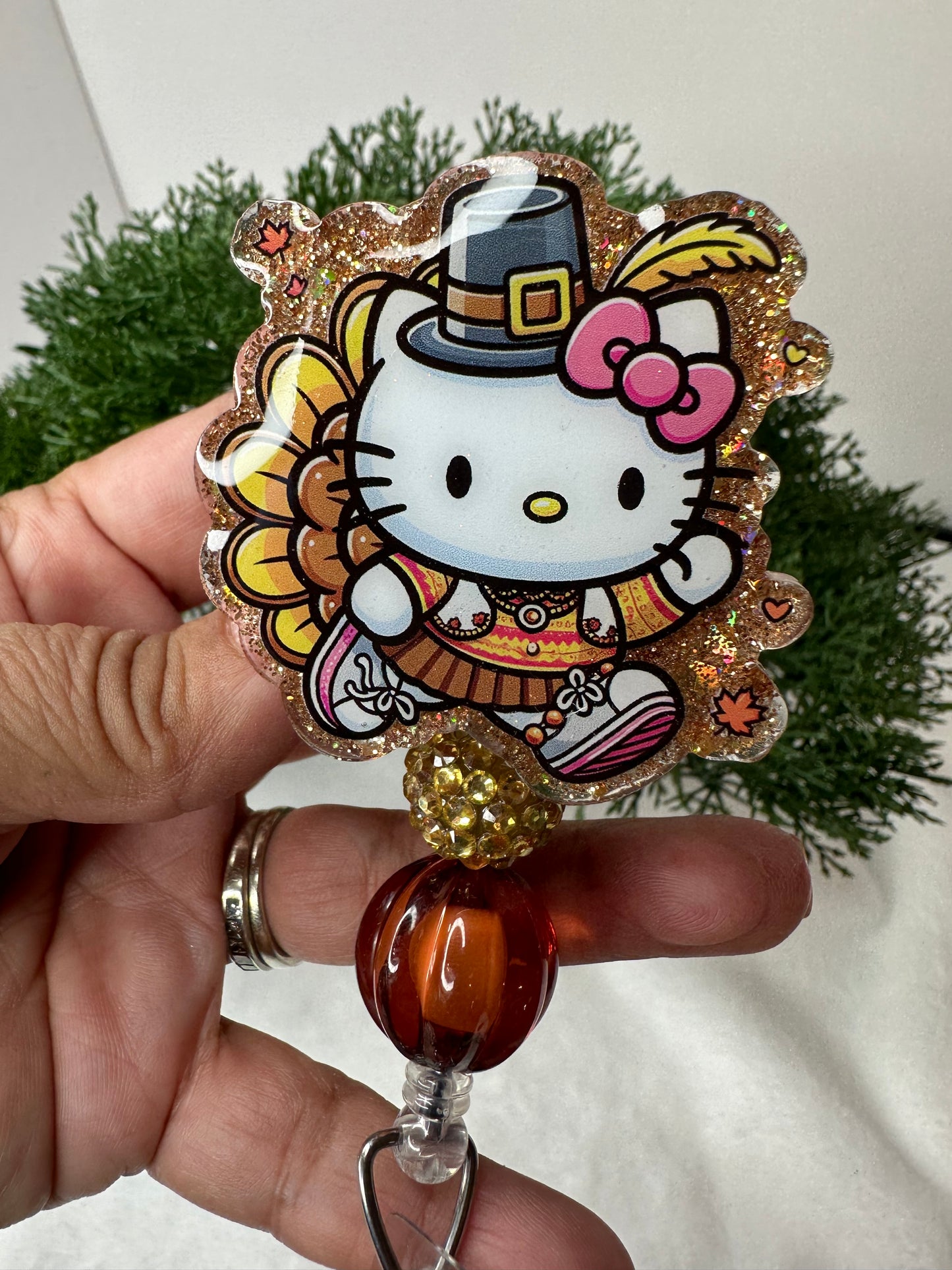 Kitty Turkey Badge Reel