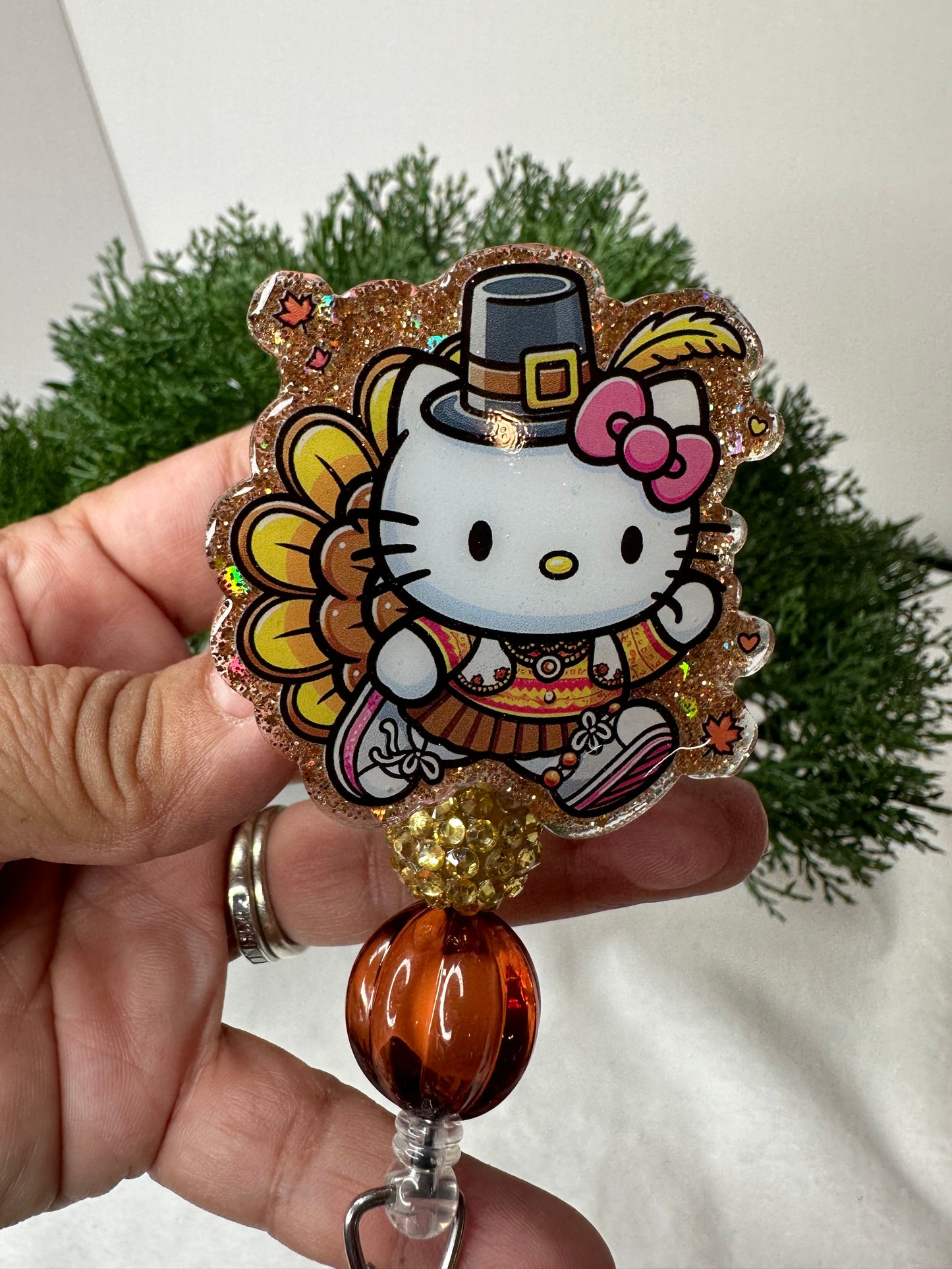 Kitty Turkey Badge Reel