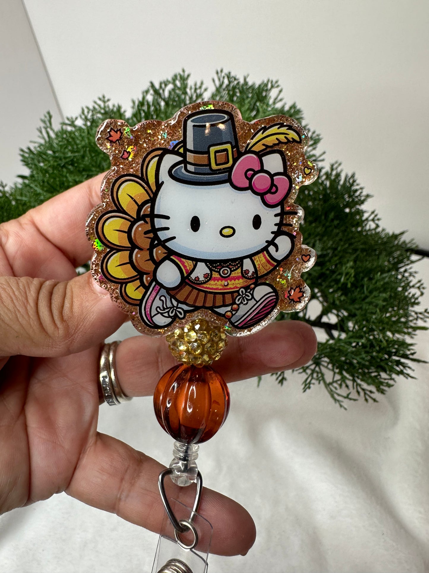 Kitty Turkey Badge Reel