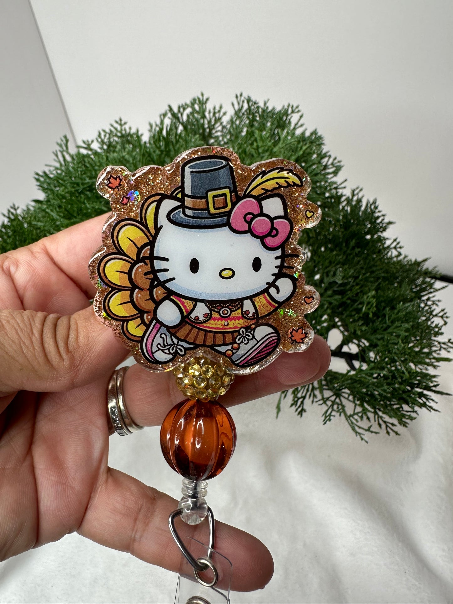 Kitty Turkey Badge Reel