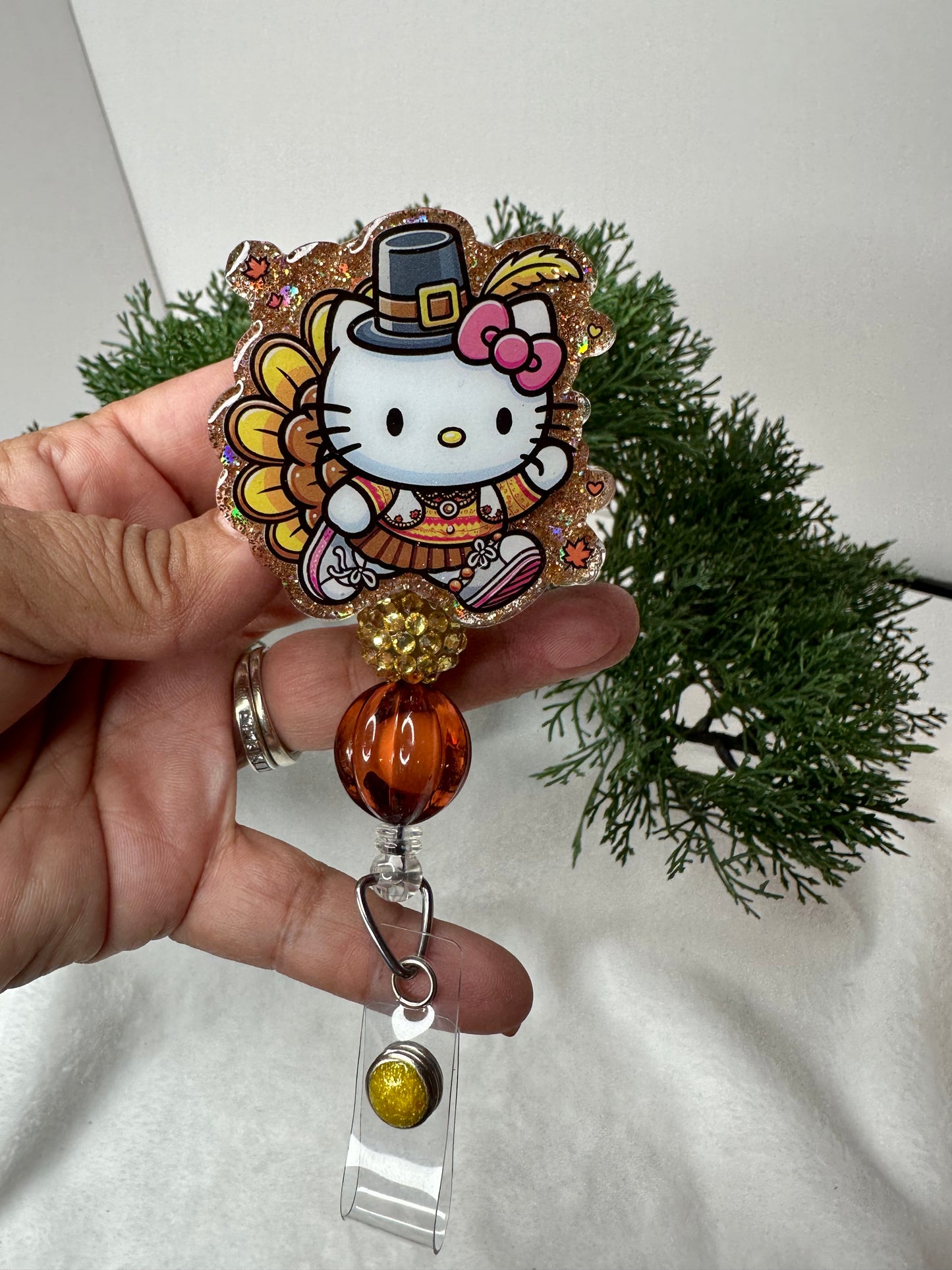 Kitty Turkey Badge Reel