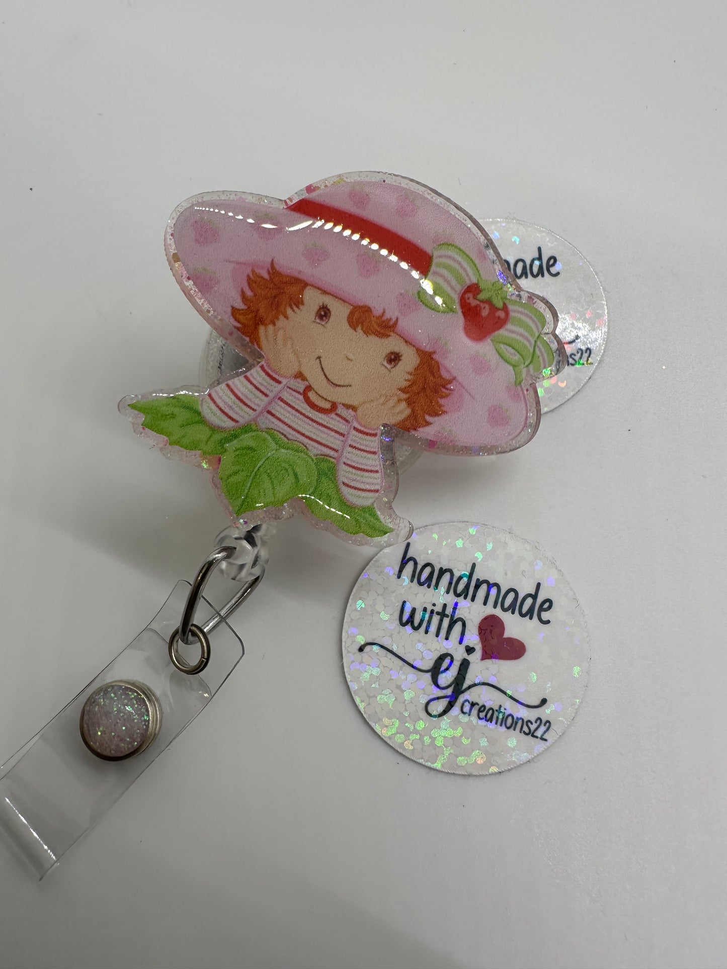 03 Strawberry Girl Anime Cartoon Badge Reel