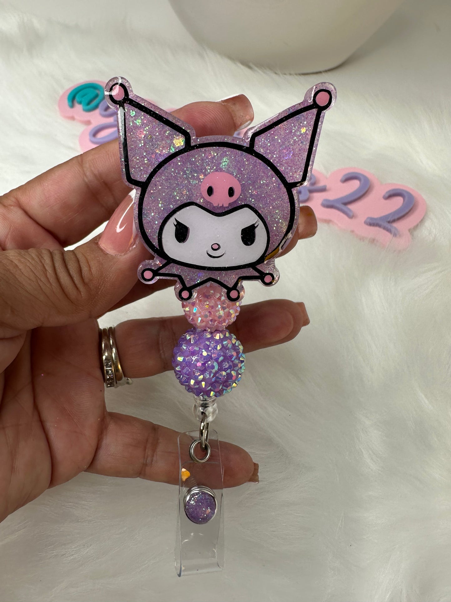 Kuromi Badge Reel