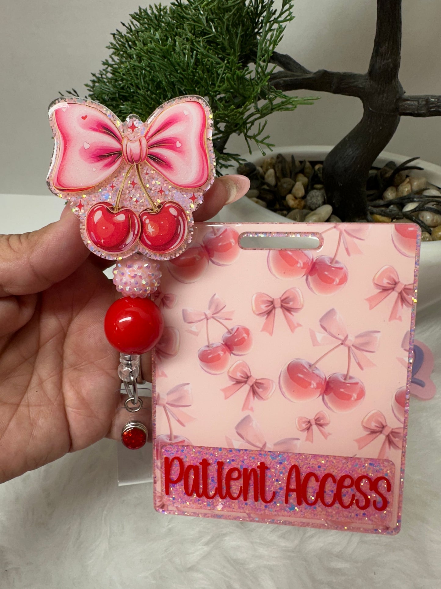 Coquettes Cherries Badge Buddy Set