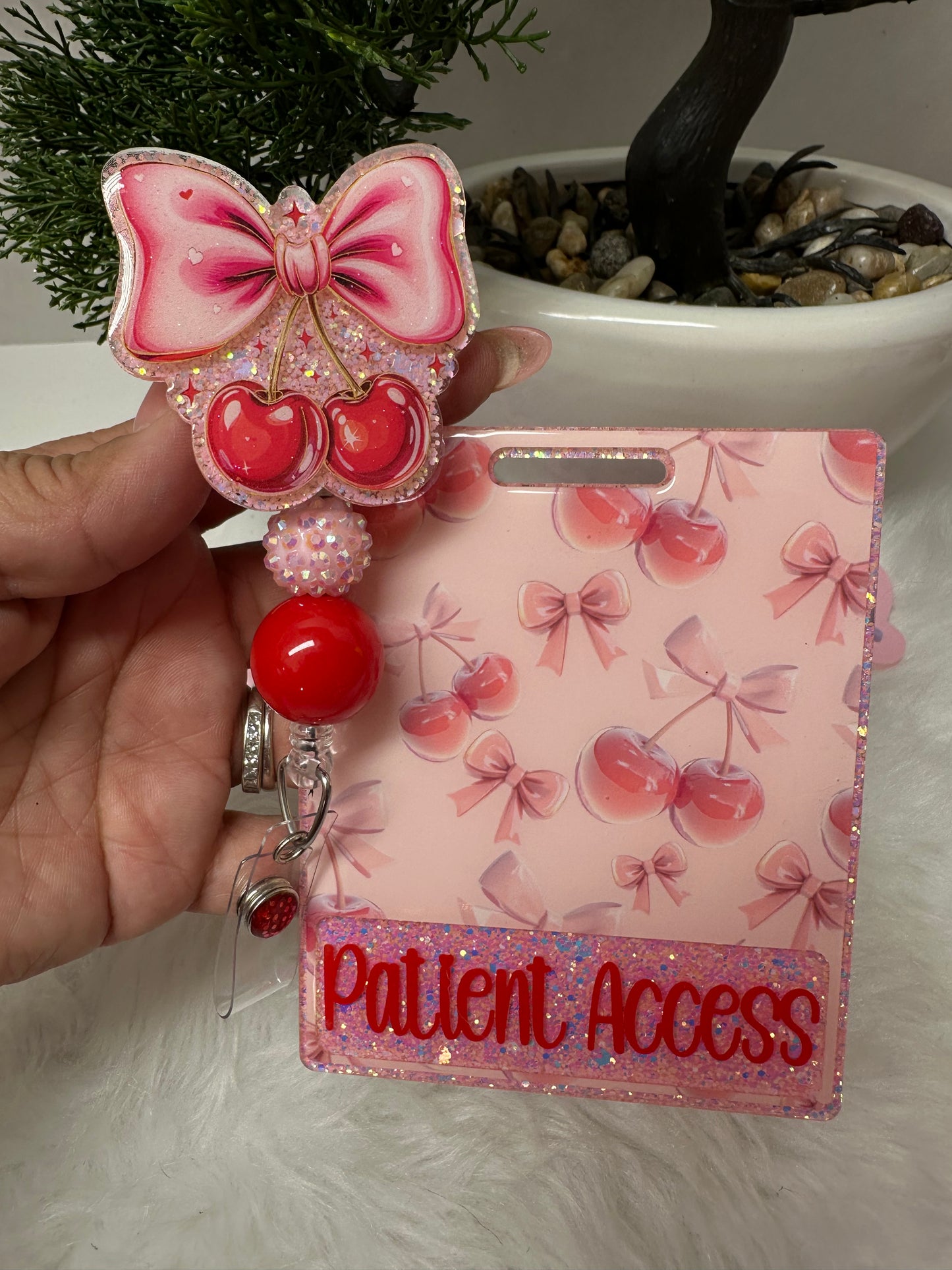 Coquettes Cherries Badge Buddy Set