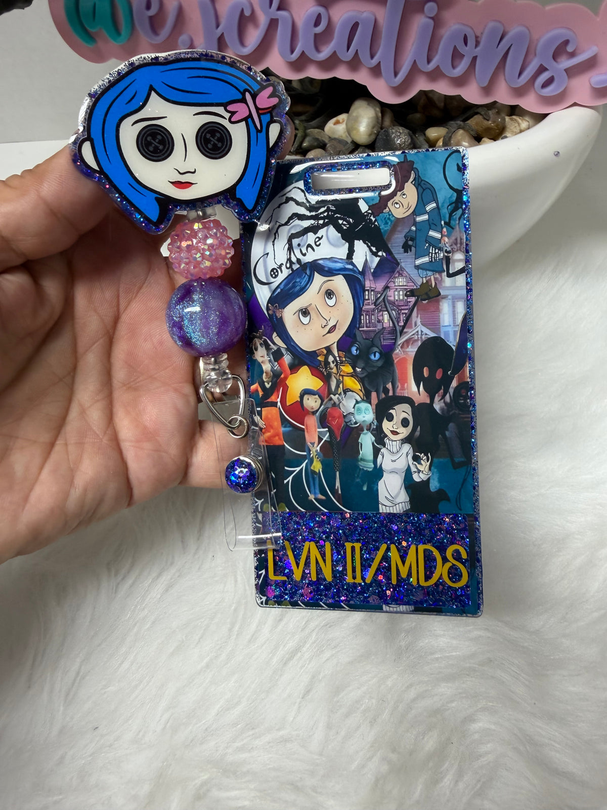 Koraline Cartoon Badge Buddy Set