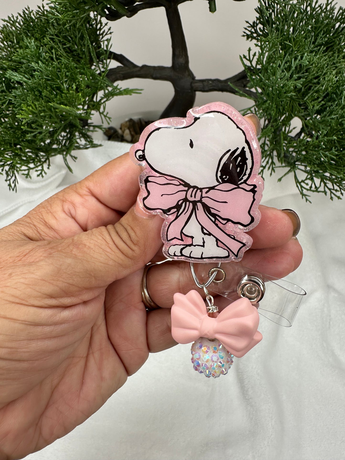 Coquette Pup Badge Reel