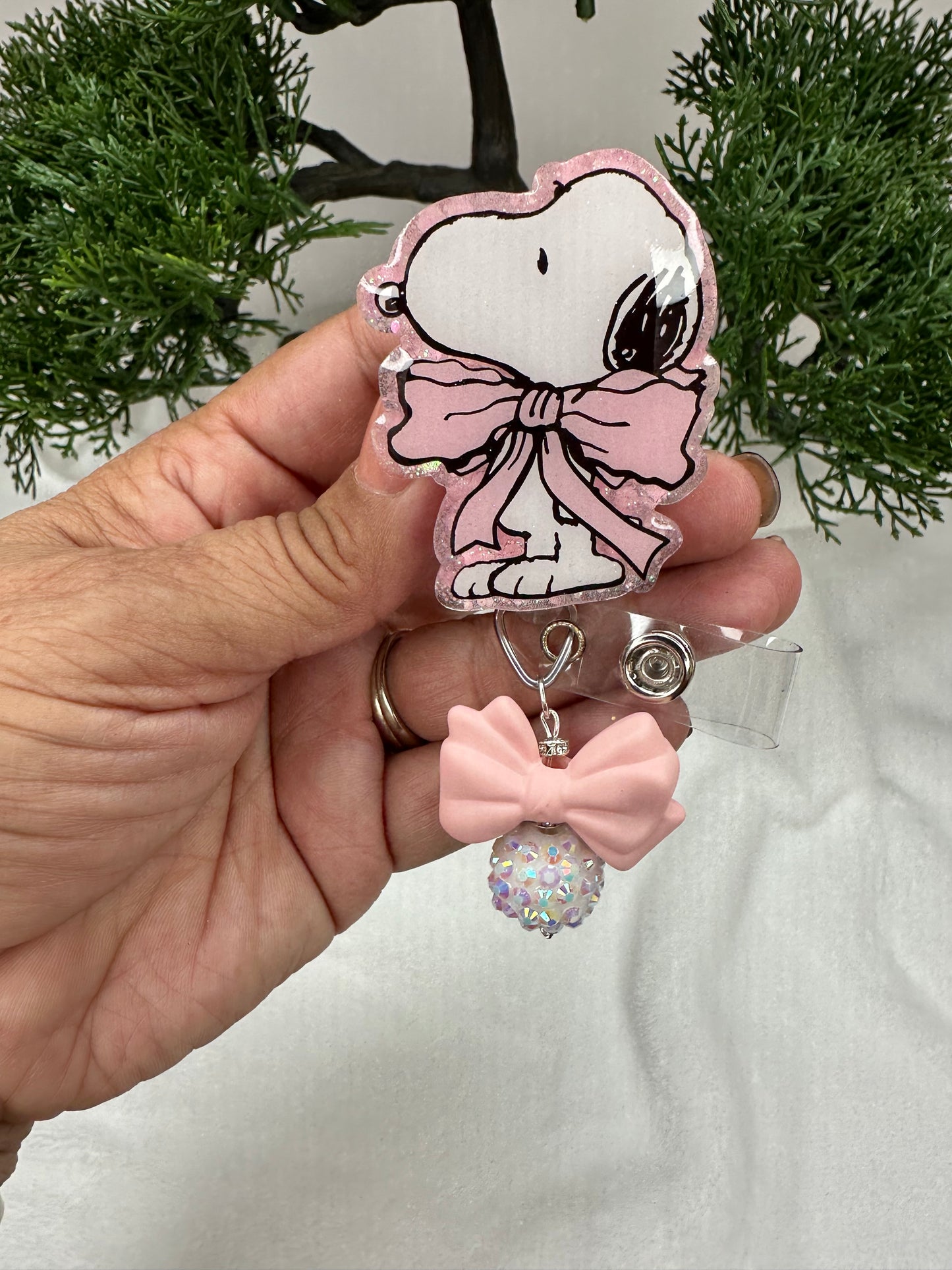 Coquette Pup Badge Reel