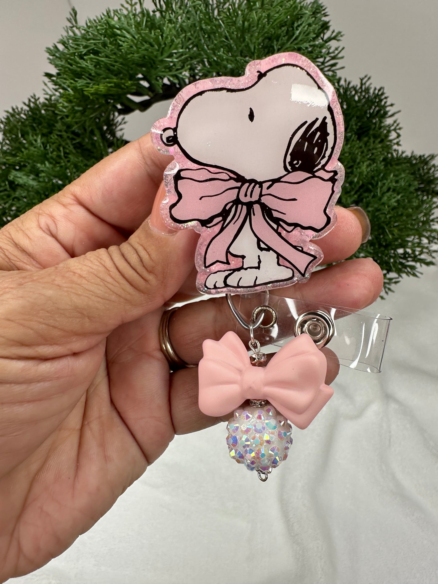 Coquette Pup Badge Reel