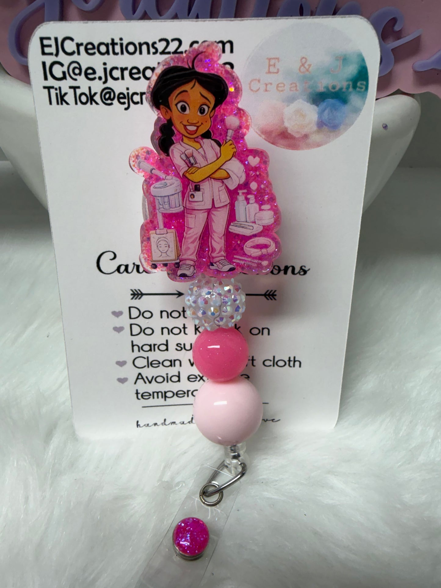 Penny Girlie Esthetician Badge Reel