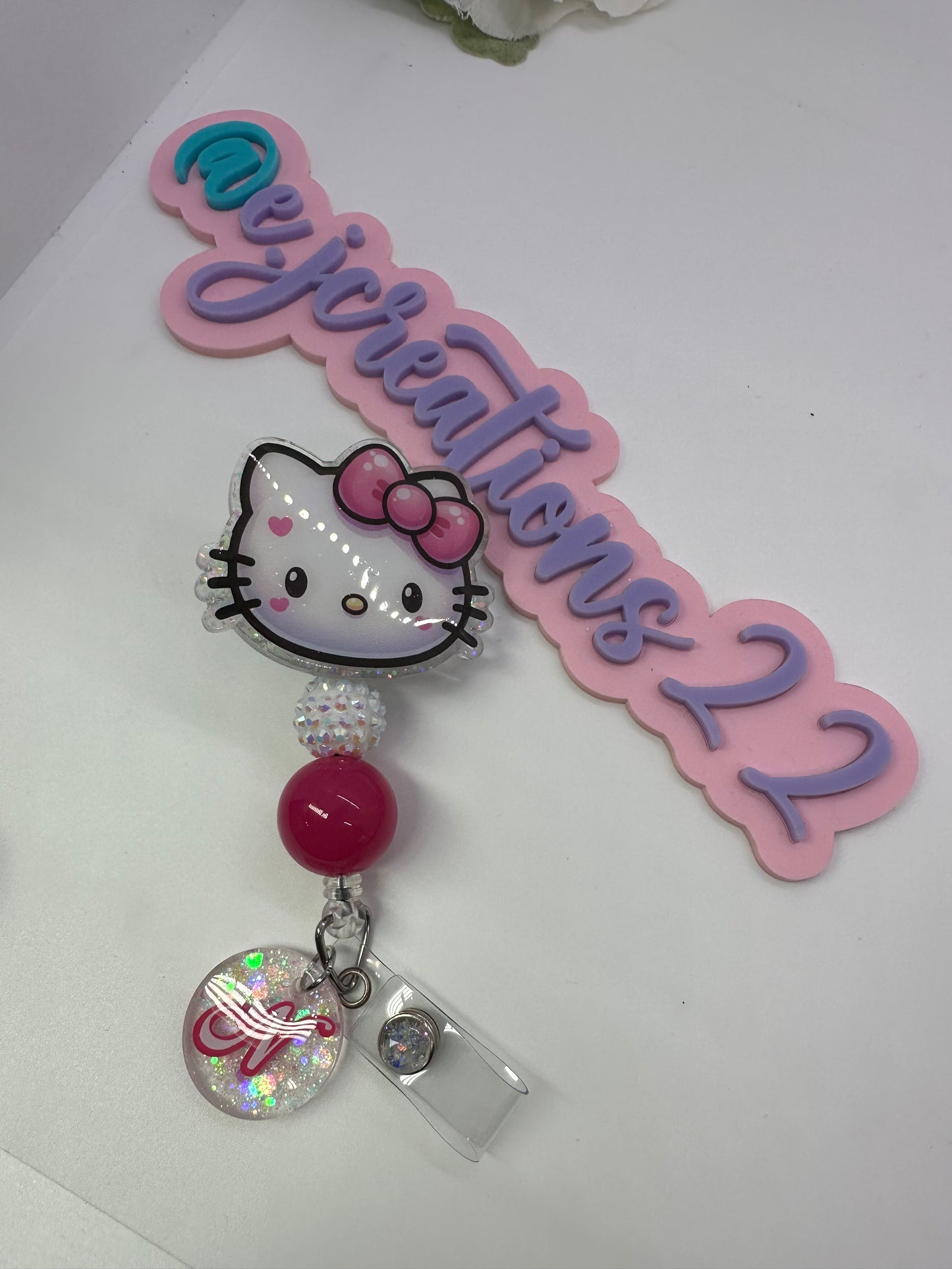 Personalized 3D Kitty Badge Reel