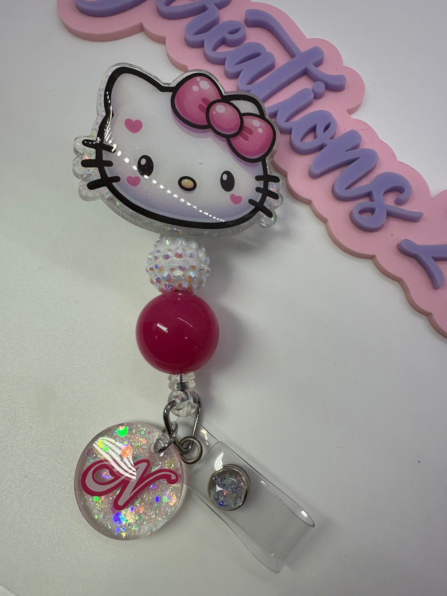 Personalized 3D Kitty Badge Reel