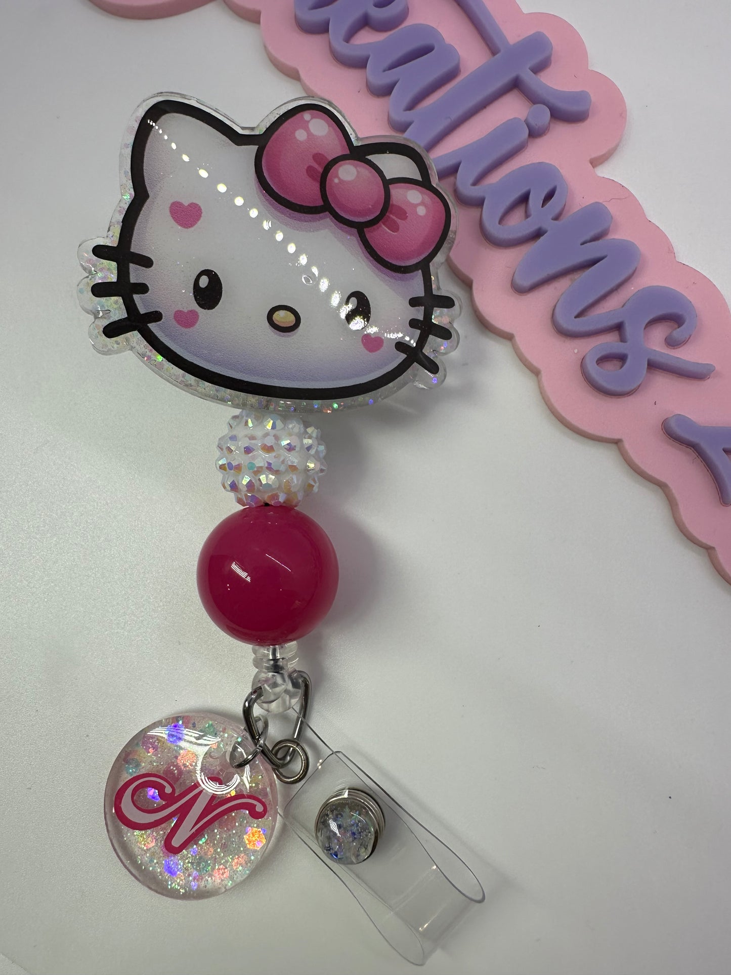 Personalized 3D Kitty Badge Reel