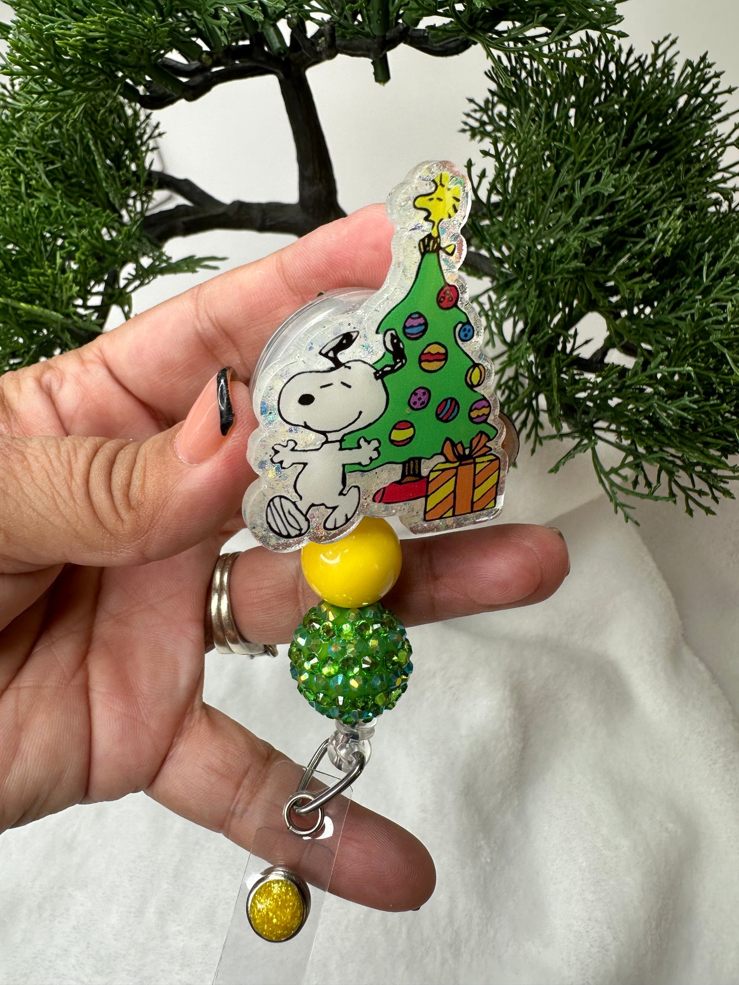 Christmas Puppy Badge Reel