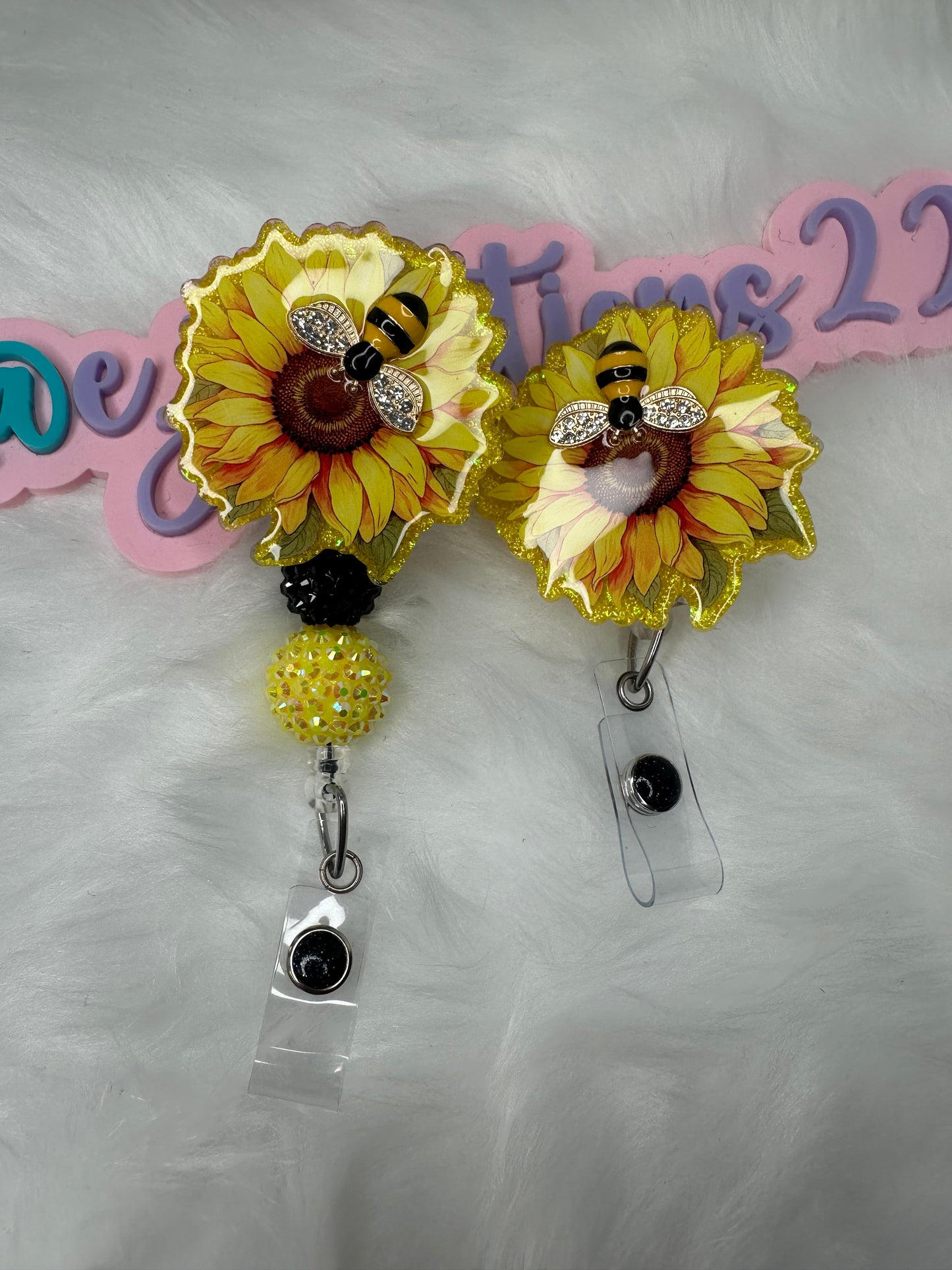 Sunflower Badge Reel