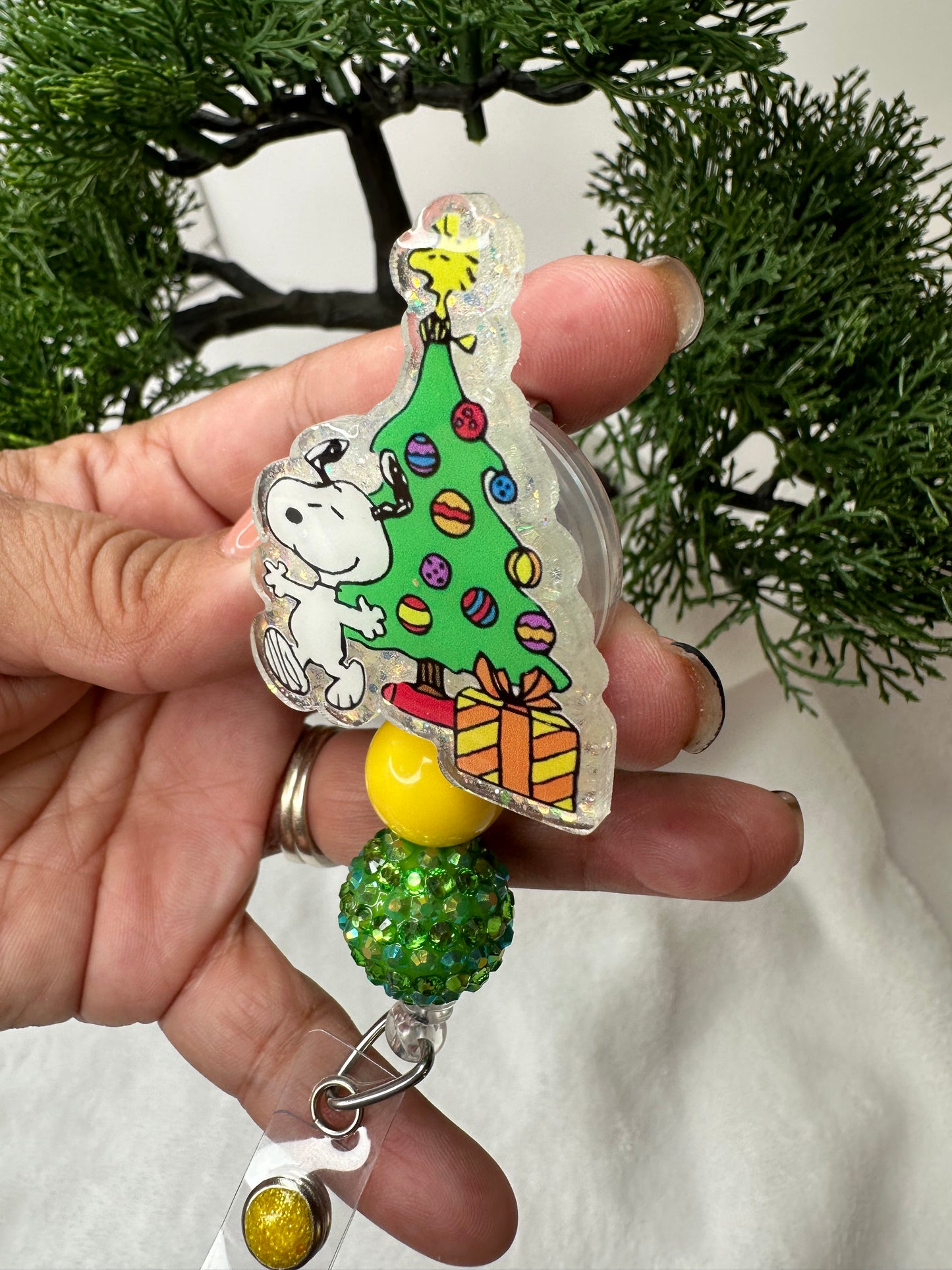 Christmas Puppy Badge Reel