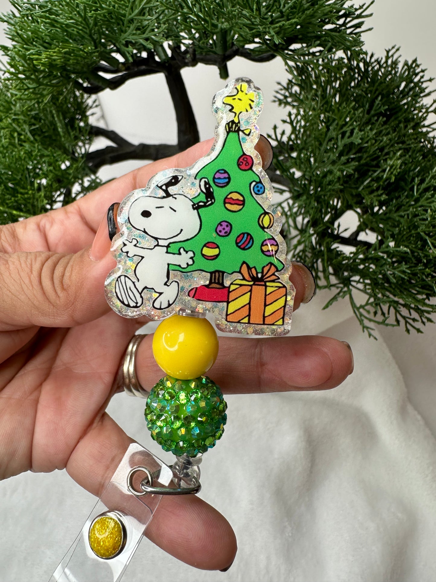 Christmas Puppy Badge Reel