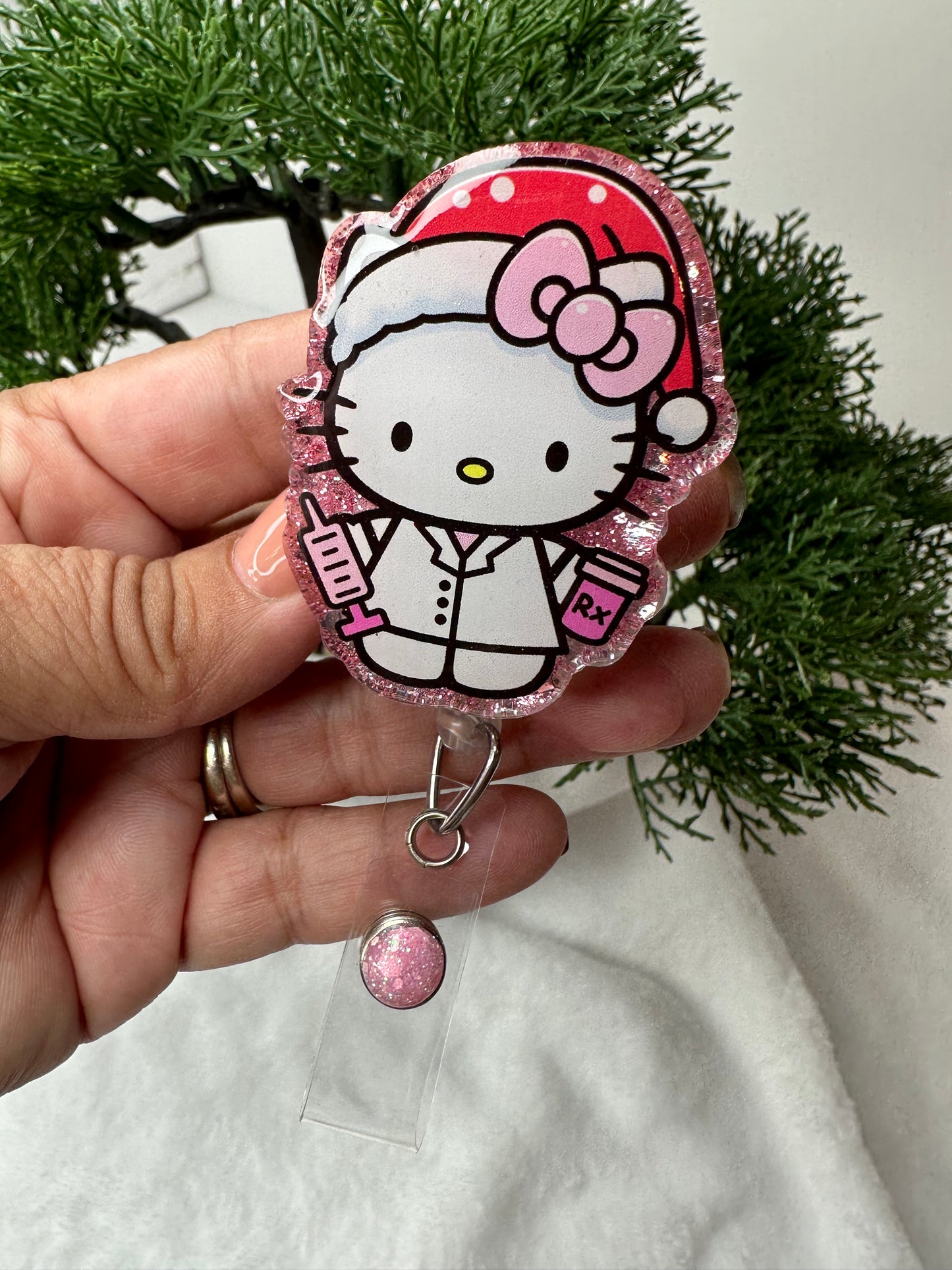 Santa HK Pharmacy Tech Badge Reel