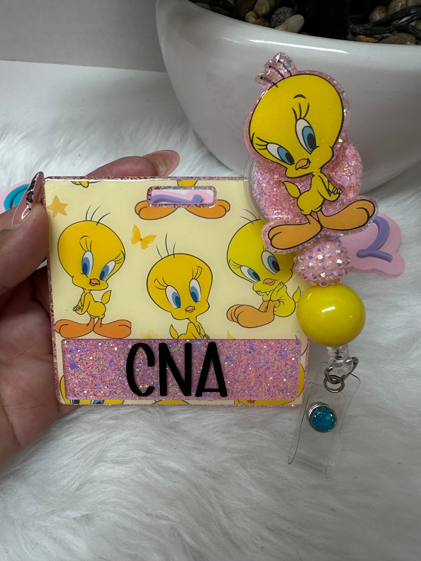 Yellow Bird Badge Buddy Set