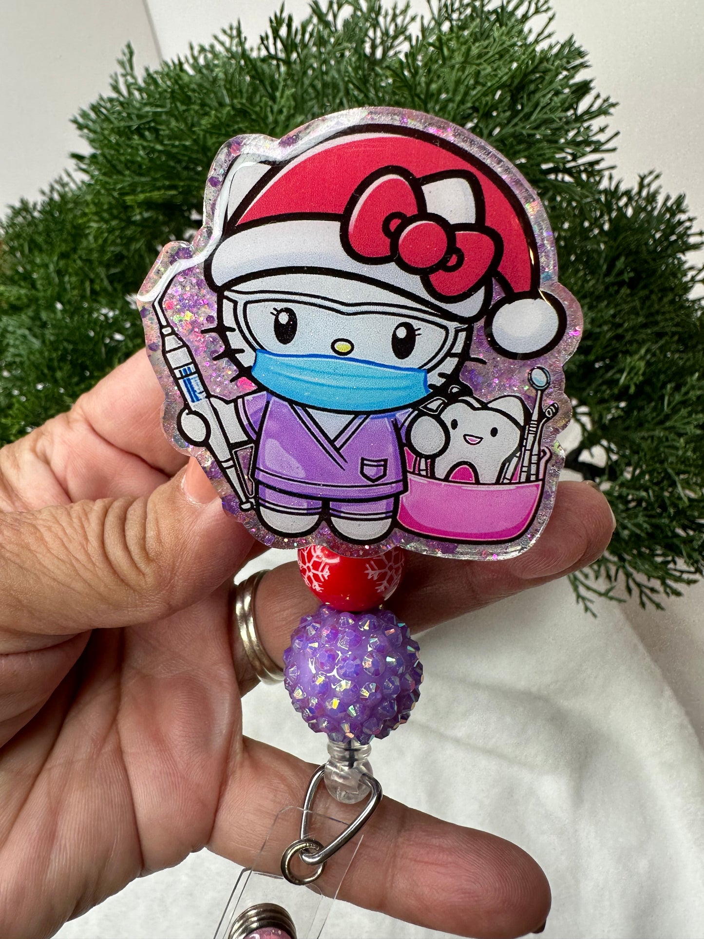 Santa HK Dental Assistant Badge Reel