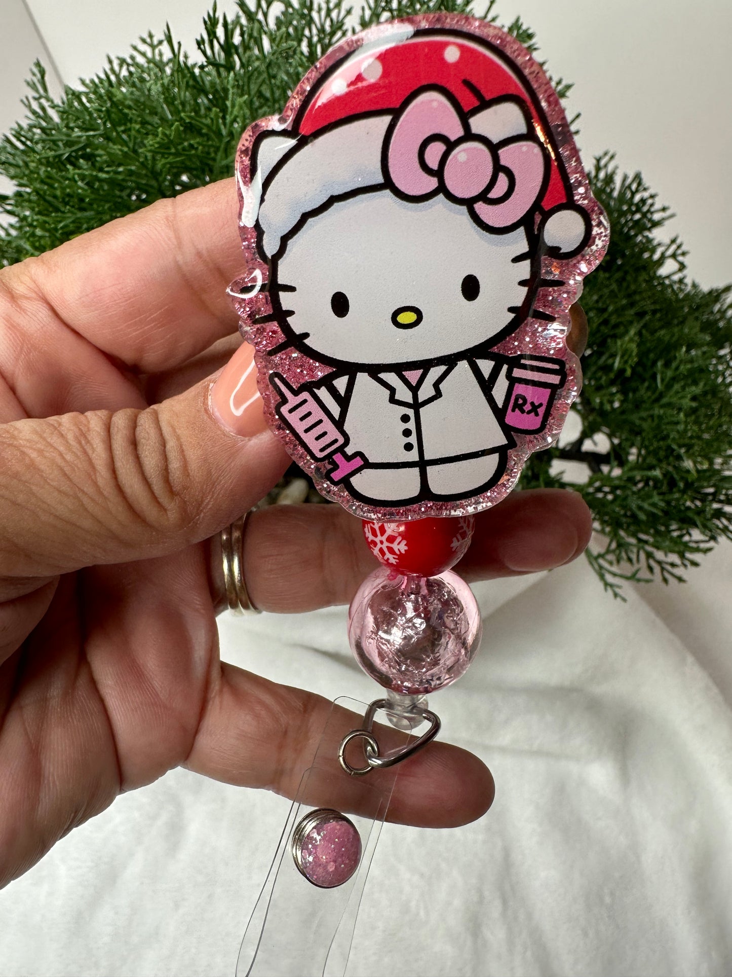 Santa HK Pharmacy Tech Badge Reel