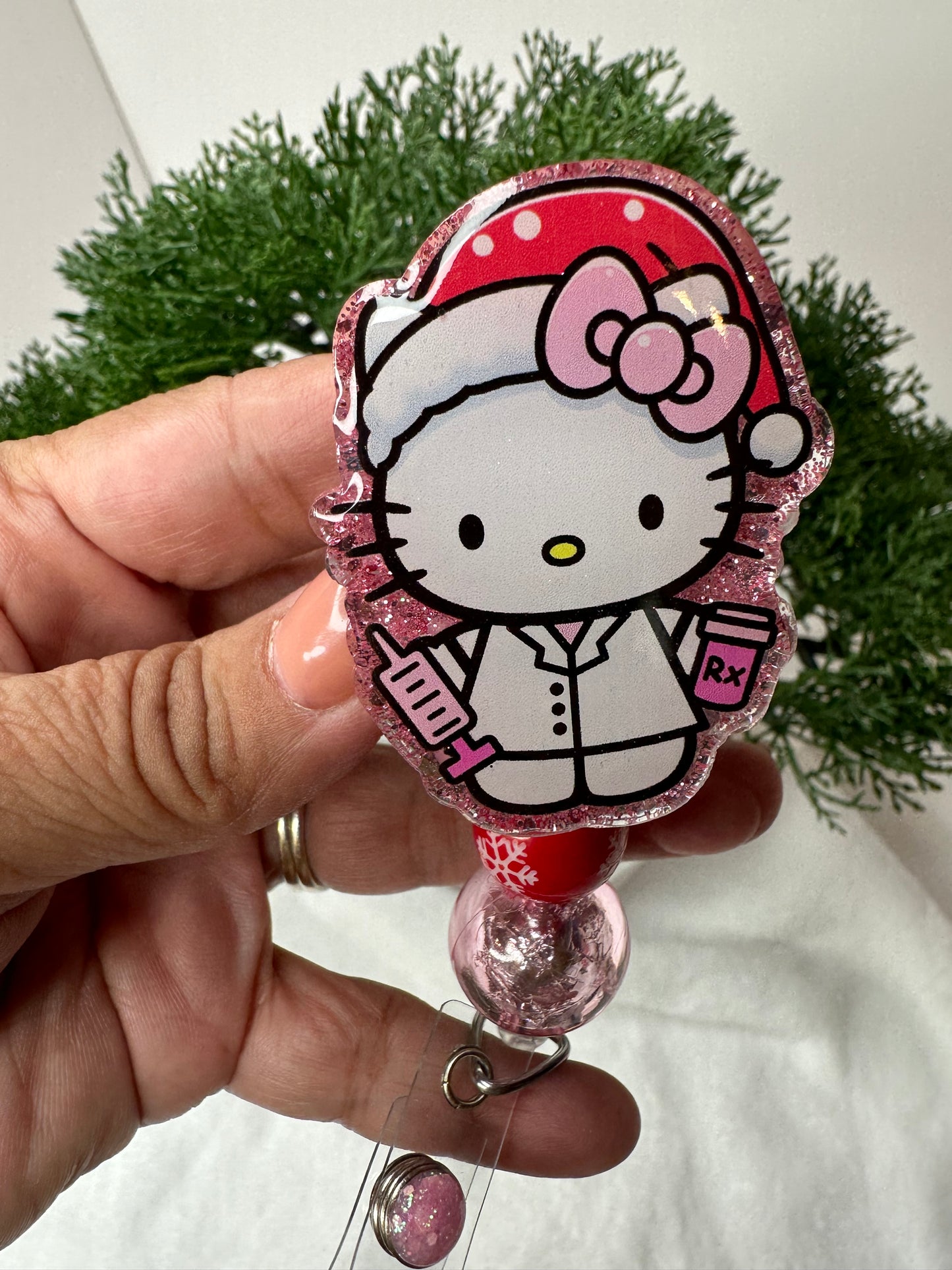 Santa HK Pharmacy Tech Badge Reel