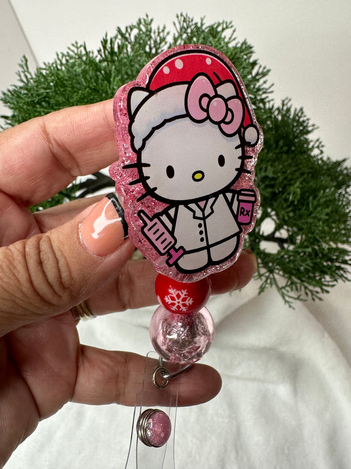 Santa HK Pharmacy Tech Badge Reel