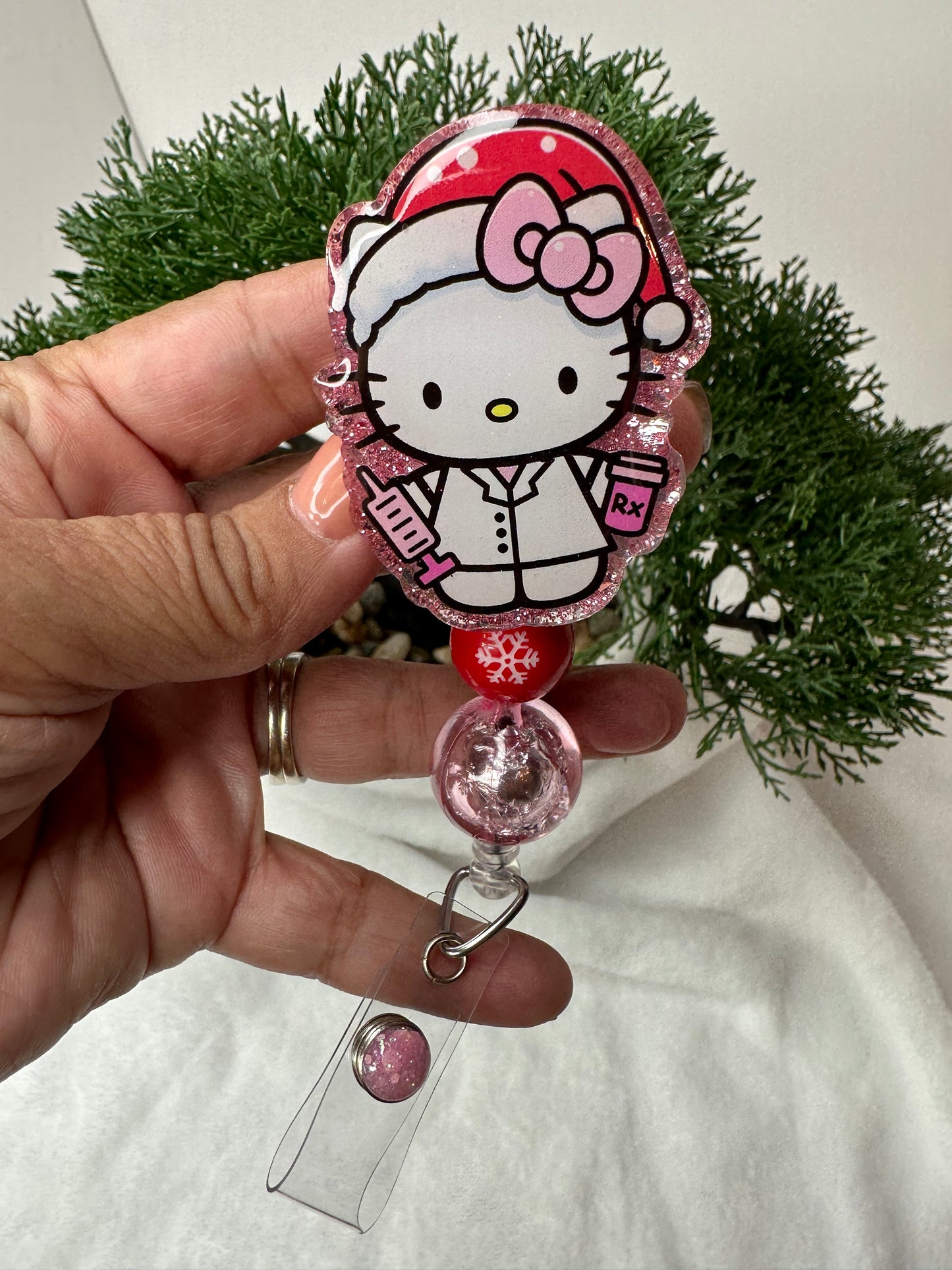 Santa HK Pharmacy Tech Badge Reel