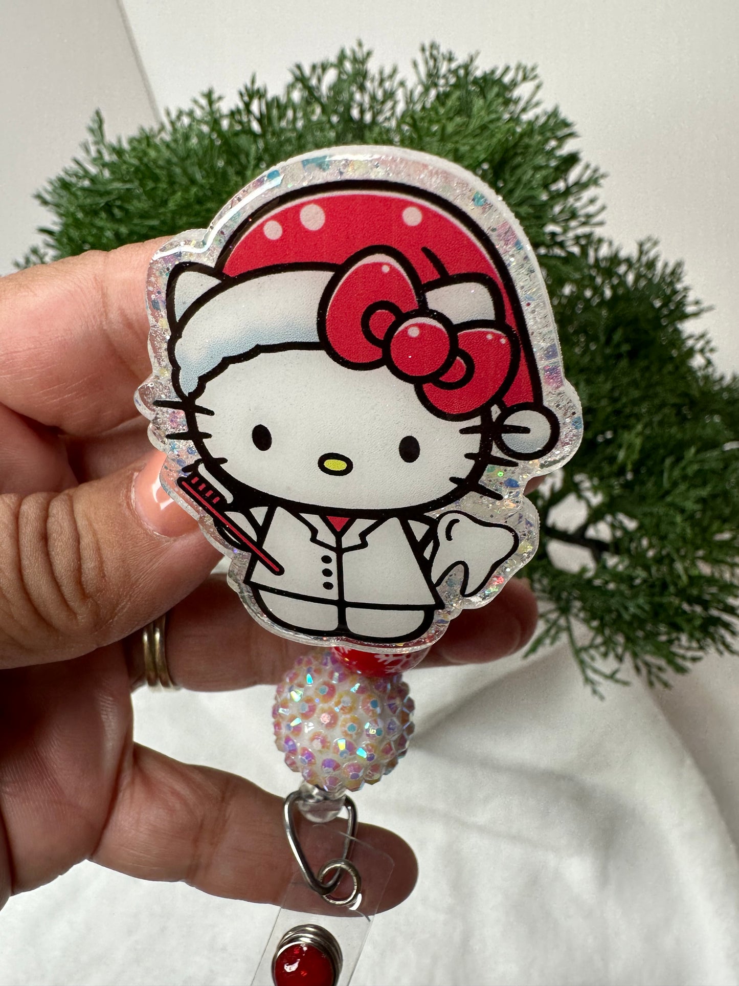 Santa HK Dental Hygienist Badge Reel