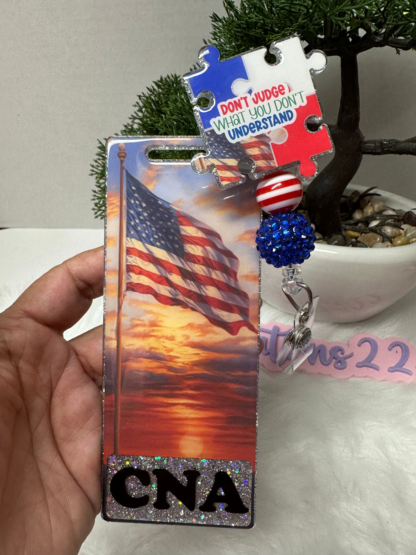 Patriotic Veterans Badge Buddy Set