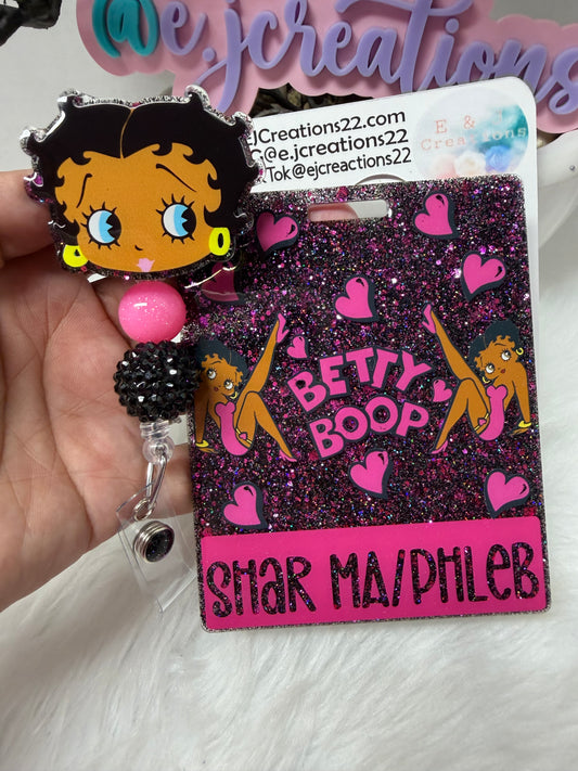 Pink Betty Badge Buddy Set